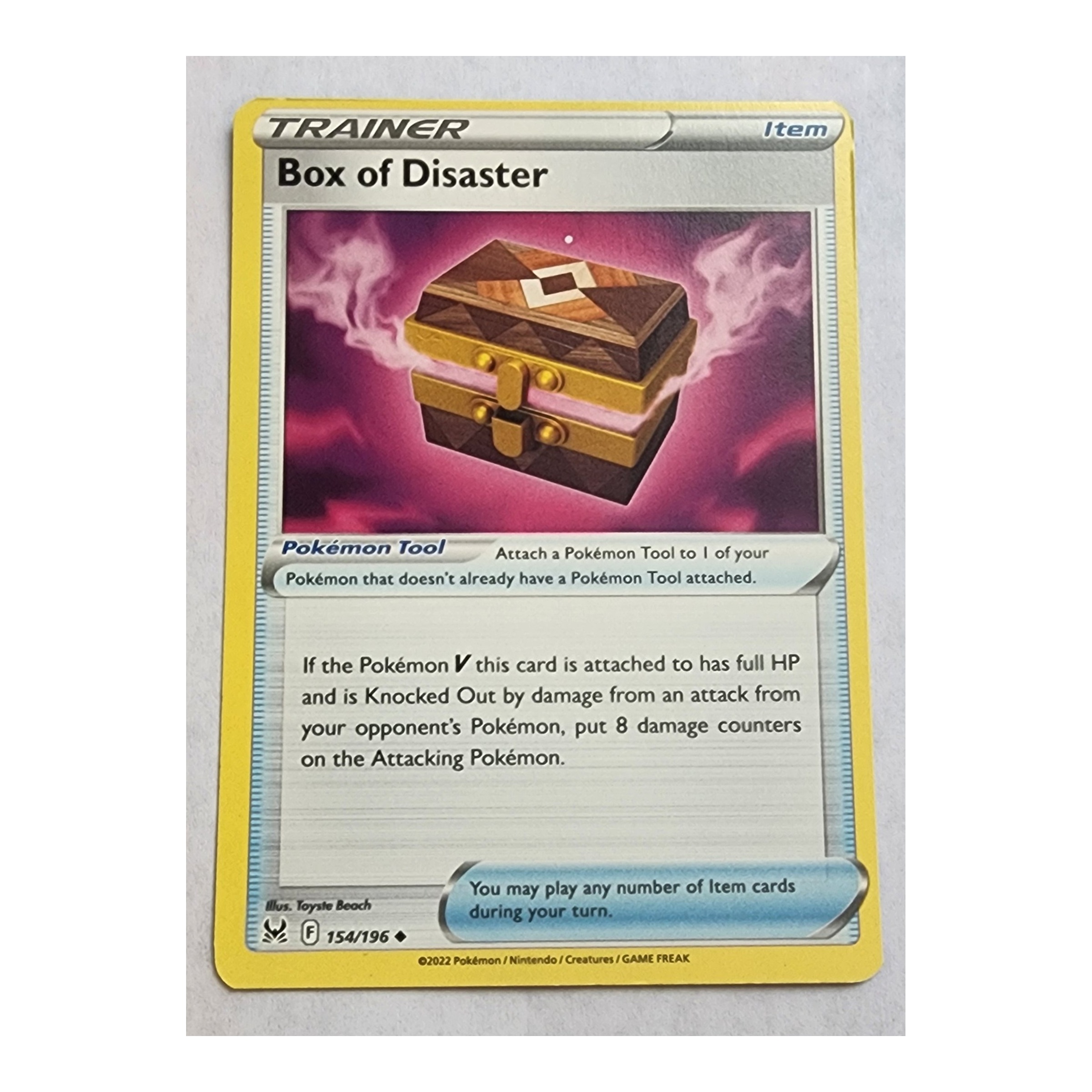 Box of Disaster Uncommon SWSH11: Lost Origin 154/196 NM