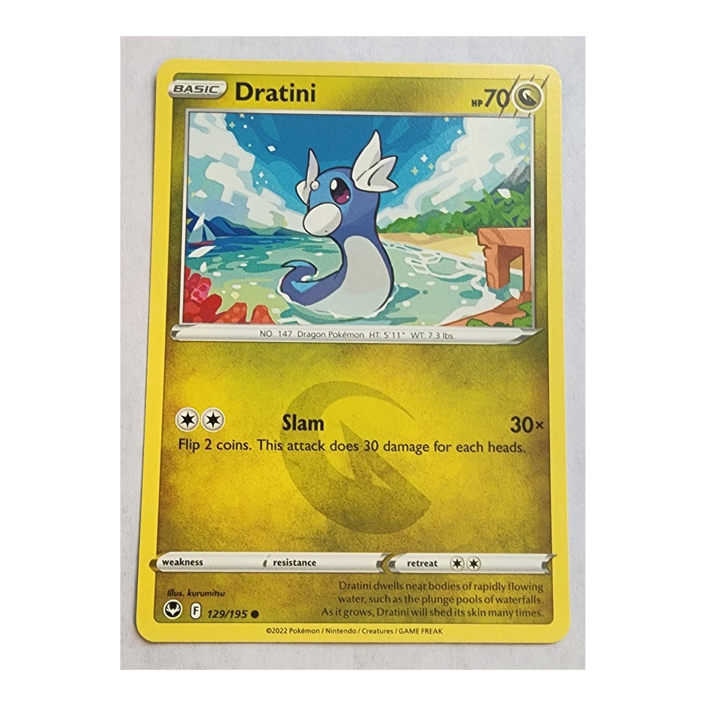 Dratini Common SWSH12: Silver Tempest 129/195 NM