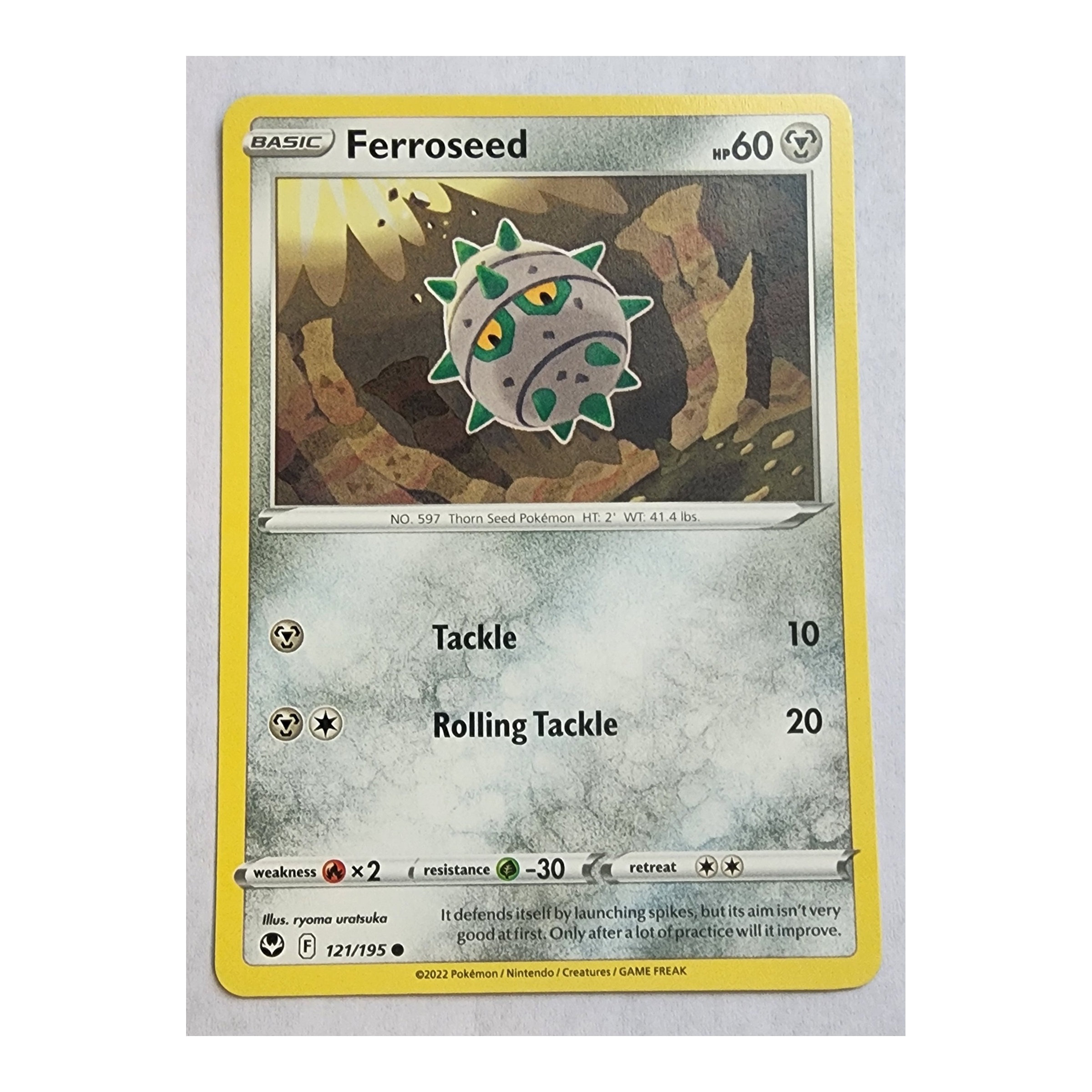 Ferroseed Common SWSH12: Silver Tempest 121/195 NM
