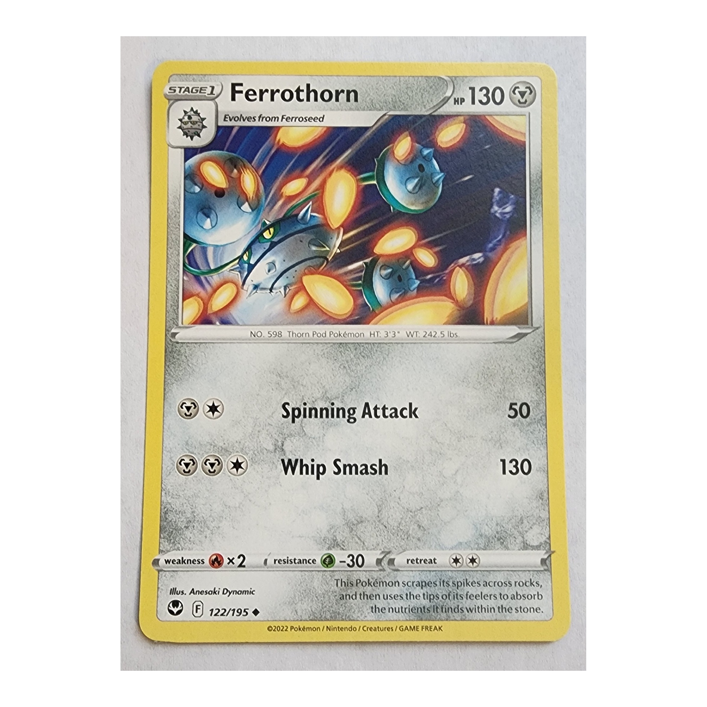 Ferrothorn Uncommon SWSH12: Silver Tempest 122/195 NM