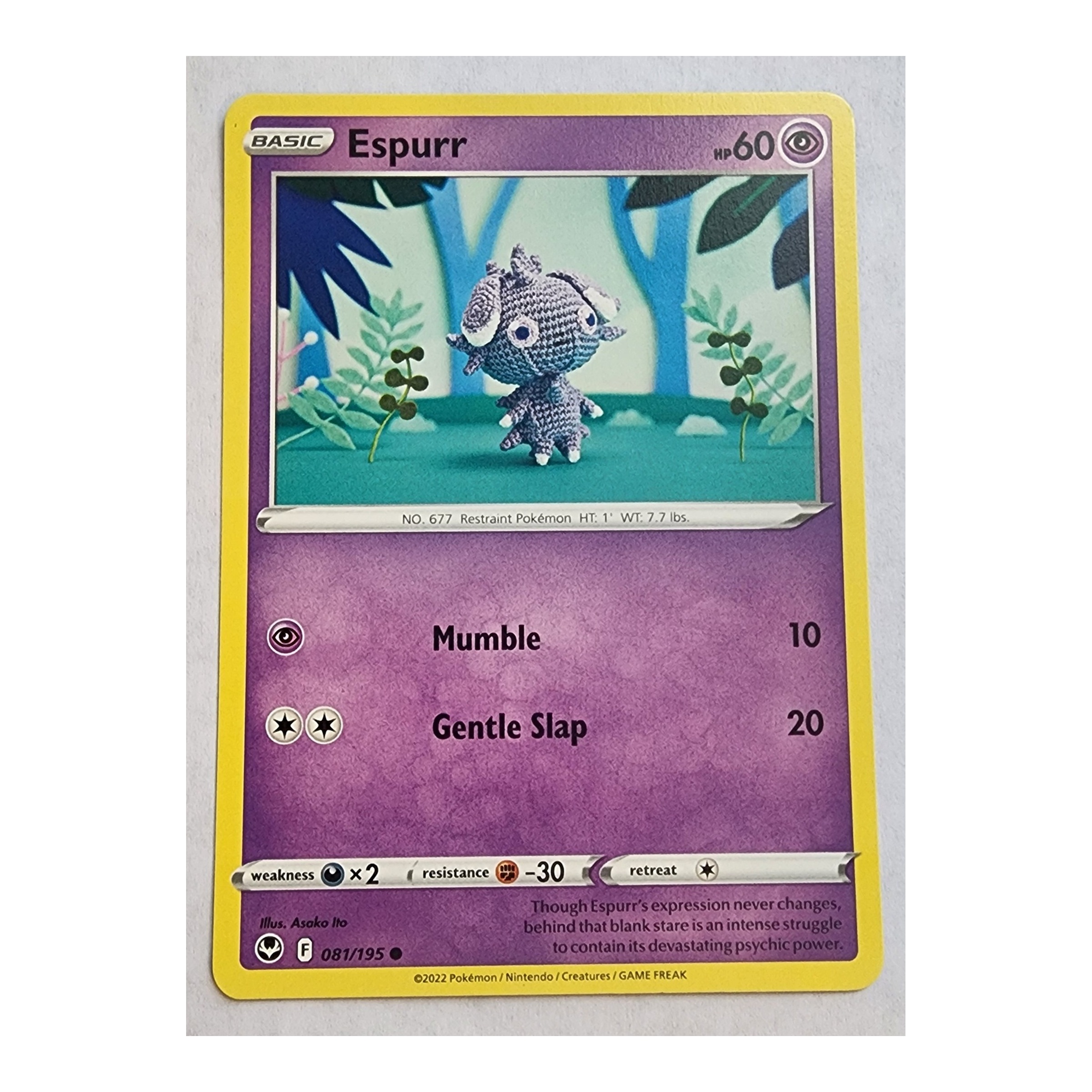 Espurr Common SWSH12: Silver Tempest 081/195 NM