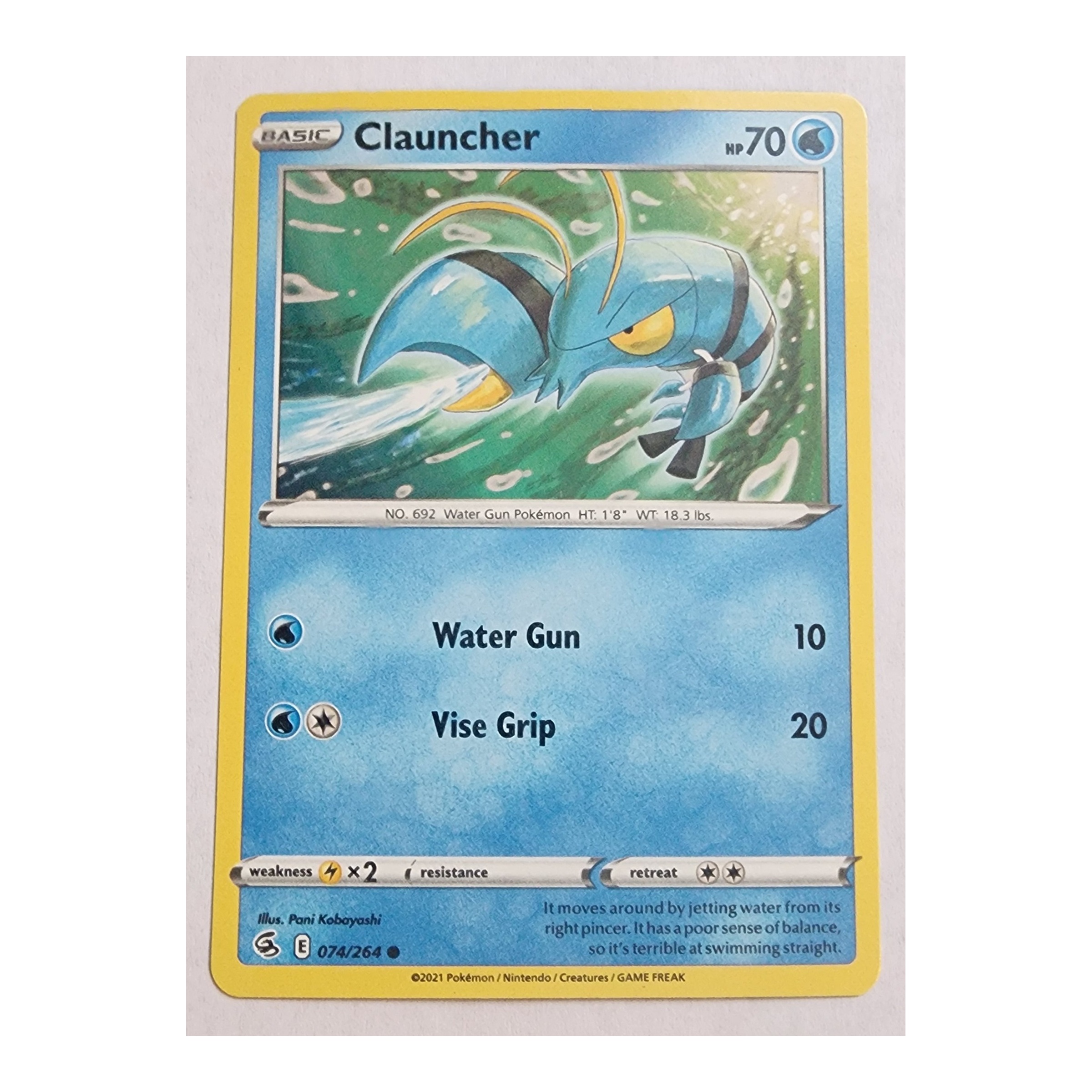 Clauncher Common SWSH8: Fusion Strike 74/264 NM