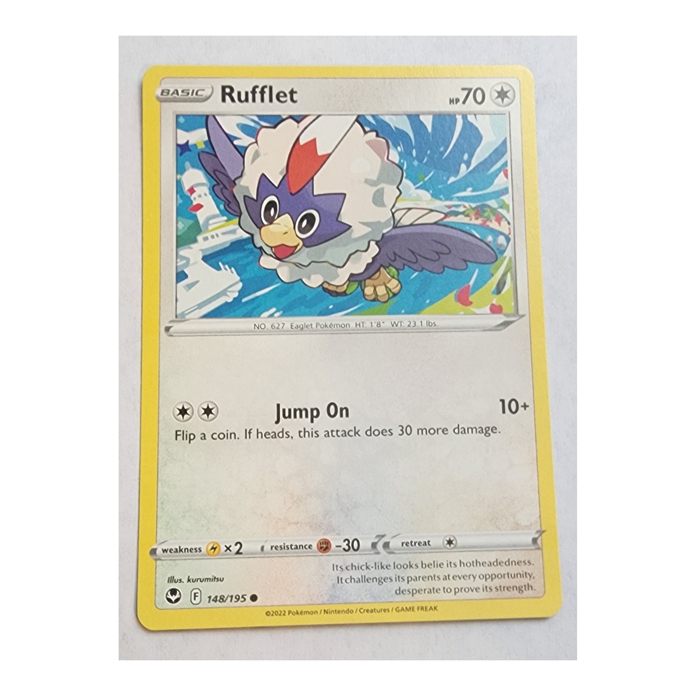 Rufflet Common SWSH12: Silver Tempest 148/195 NM
