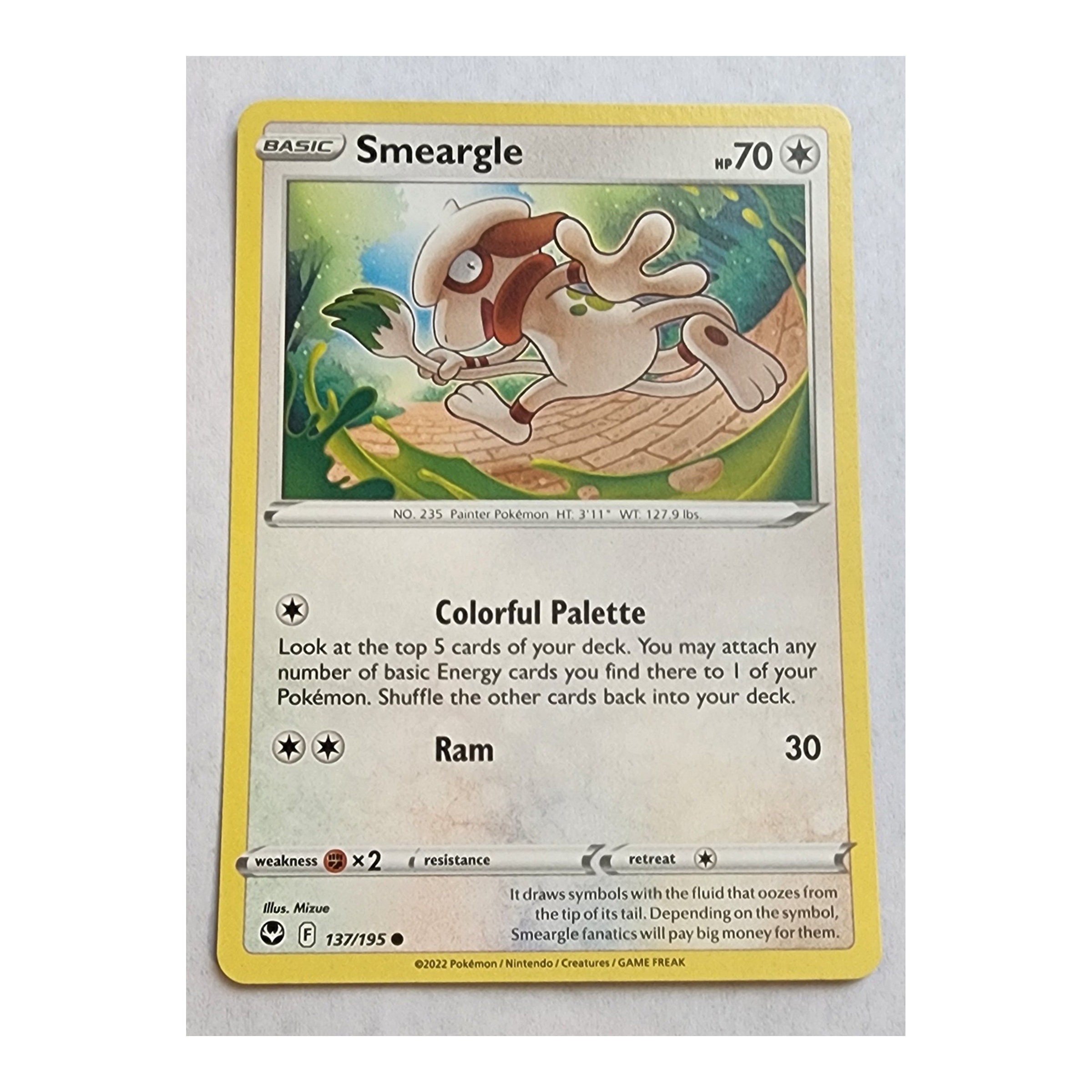 Smeargle Common SWSH12: Silver Tempest 137/195 NM