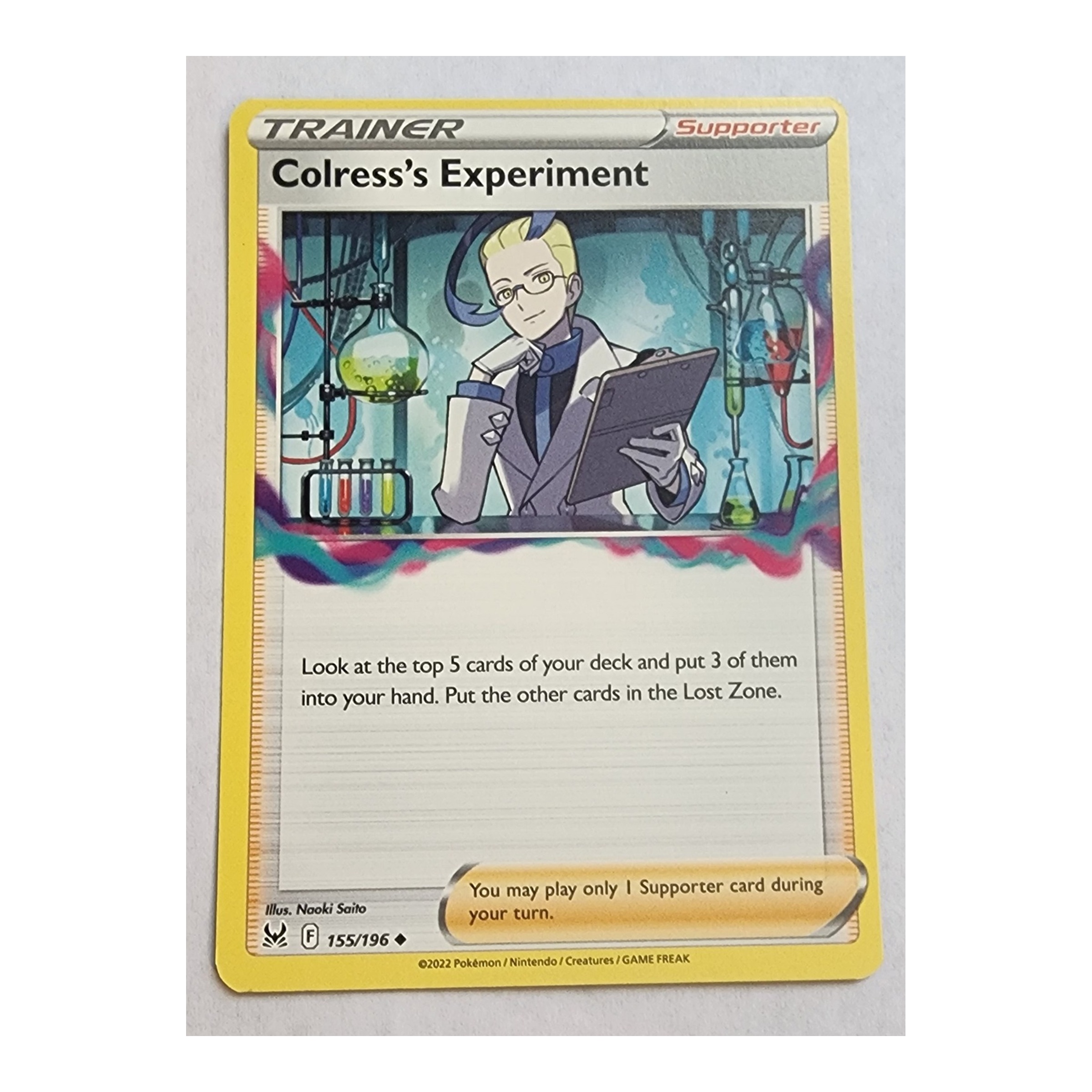 Colress's Experiment Uncommon SWSH11: Lost Origin 155/196 NM