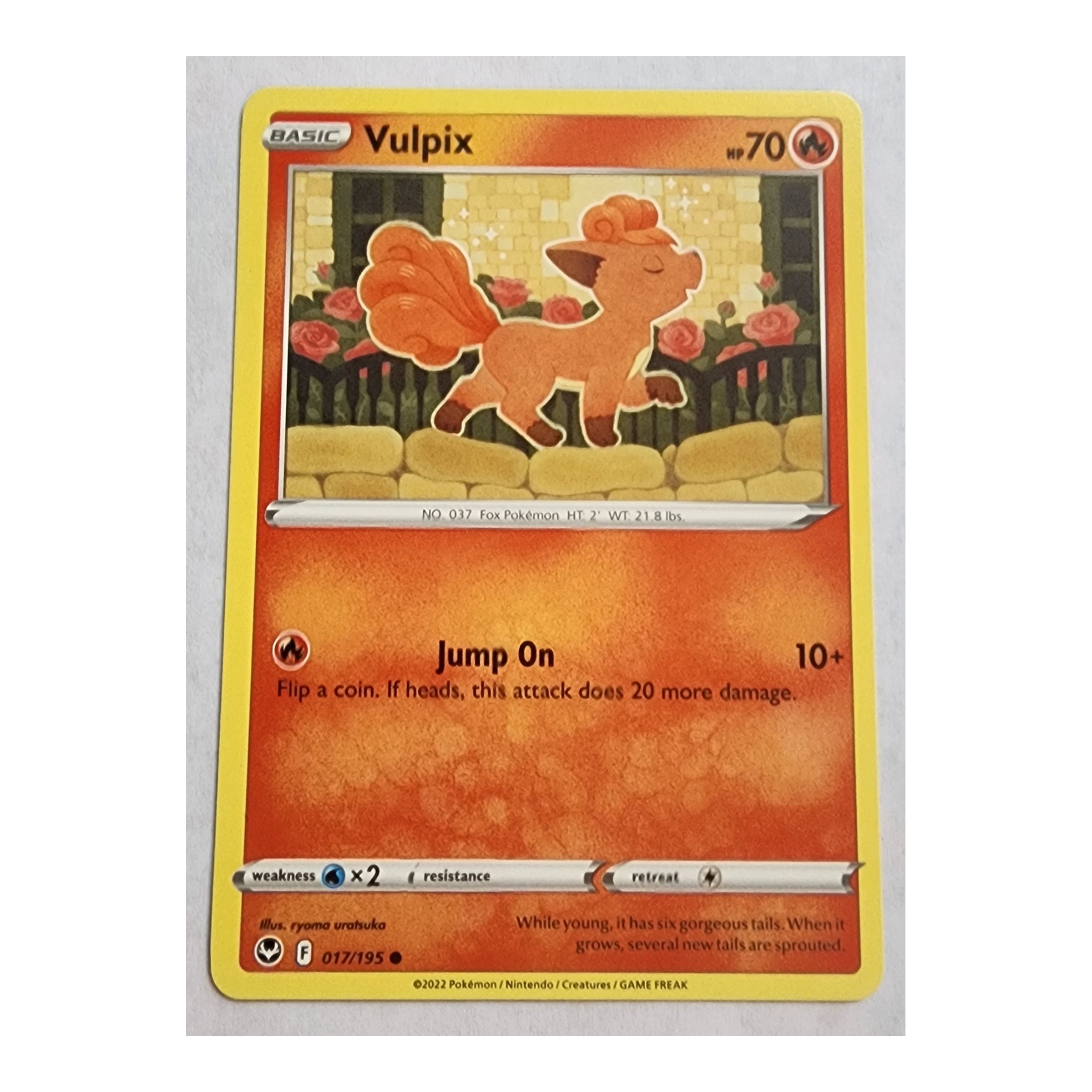 Vulpix Common SWSH12: Silver Tempest 017/195 NM