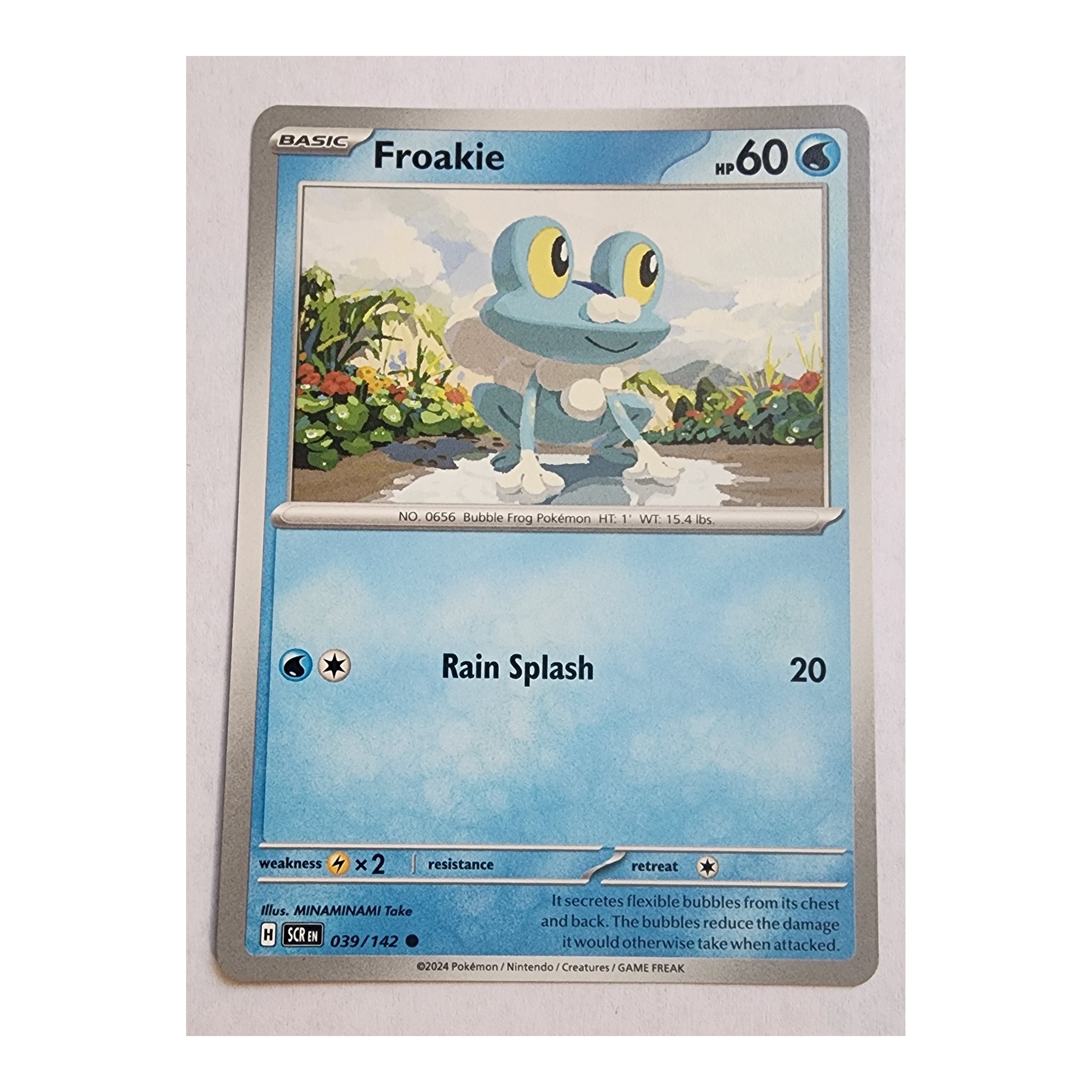 Froakie Common SV07: Stellar Crown 039/142 NM Reverse Holo