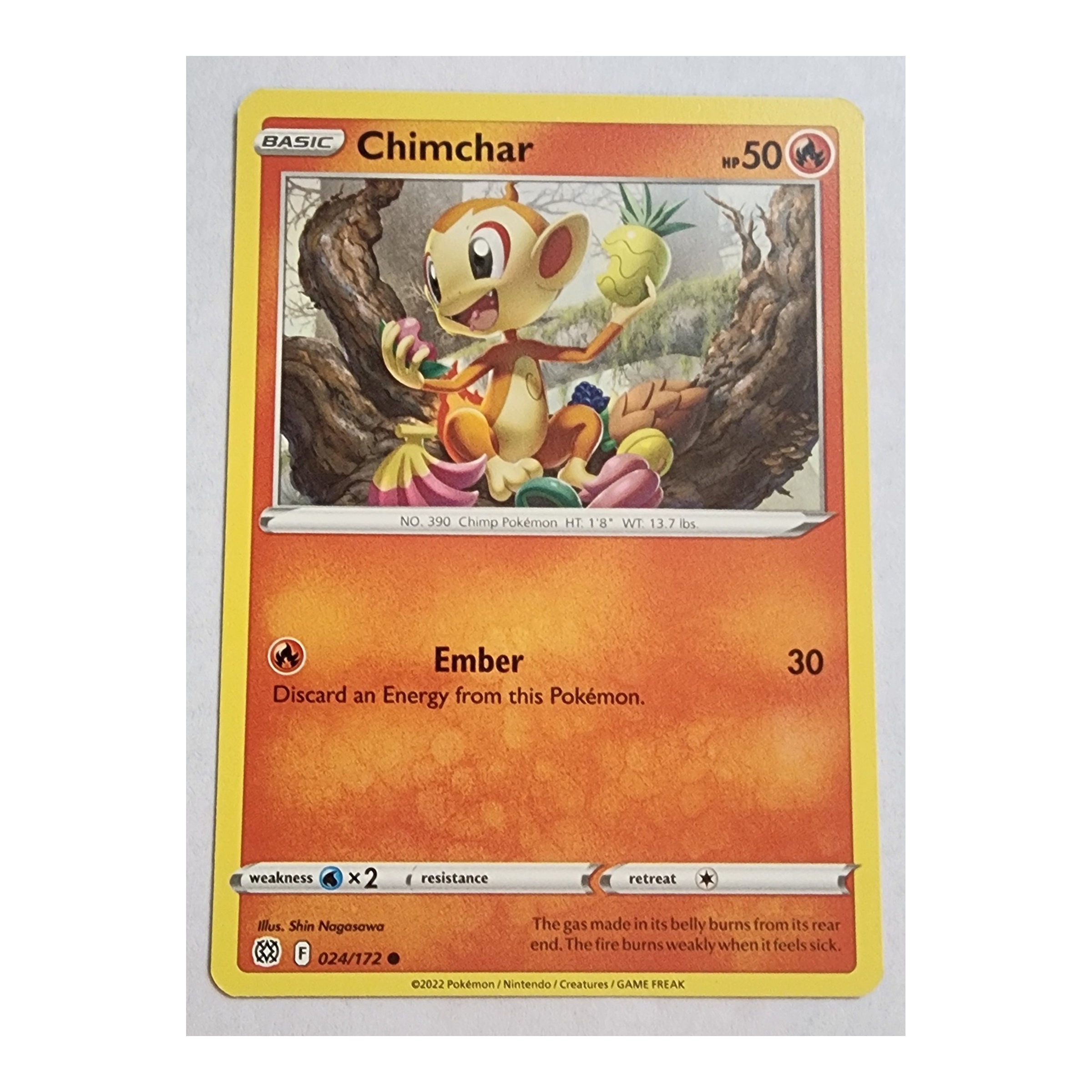 Chimchar Common SWSH9: Brilliant Stars 024/172 NM