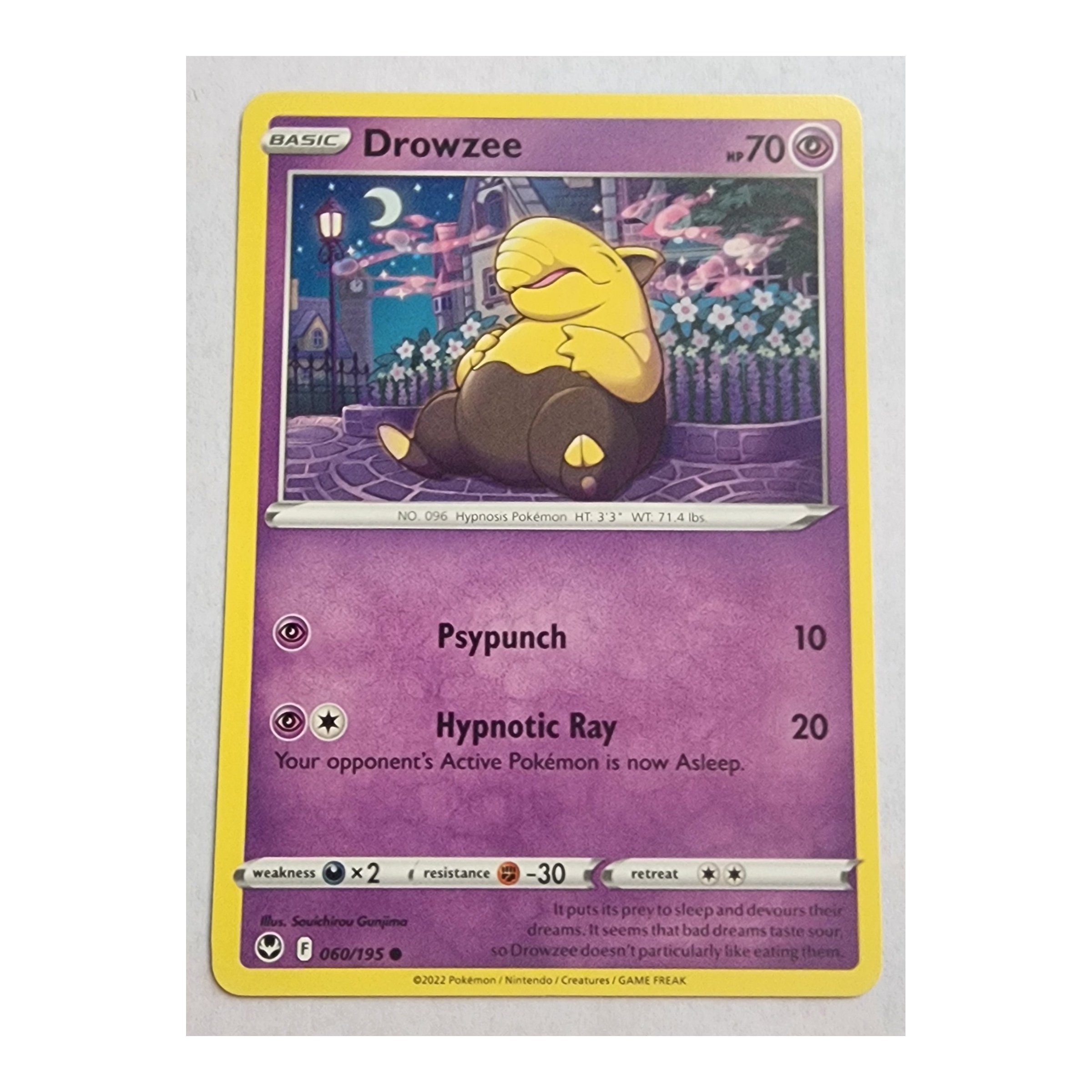 Drowzee Common SWSH12: Silver Tempest 060/195 NM