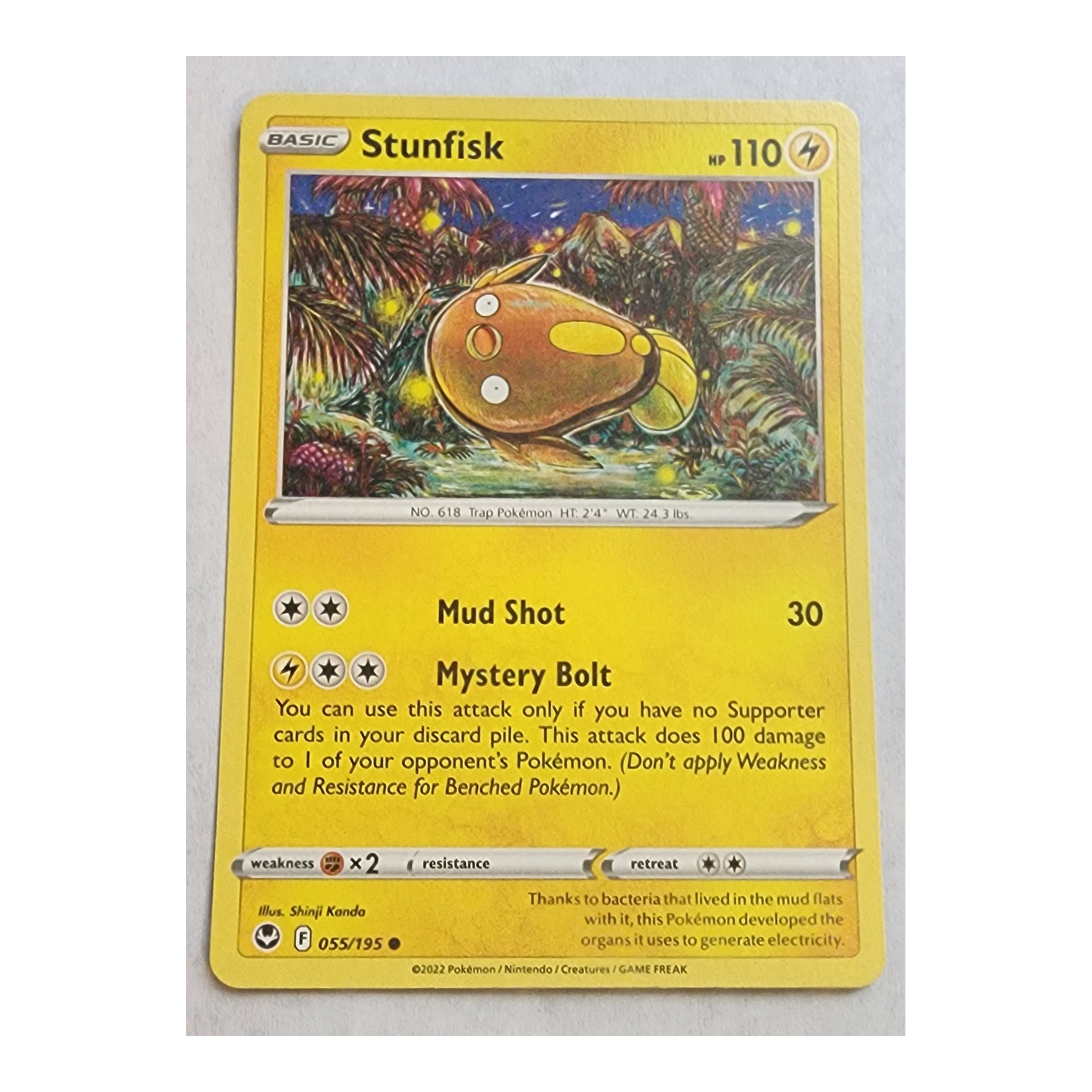 Stunfisk Common SWSH12: Silver Tempest 055/195 NM