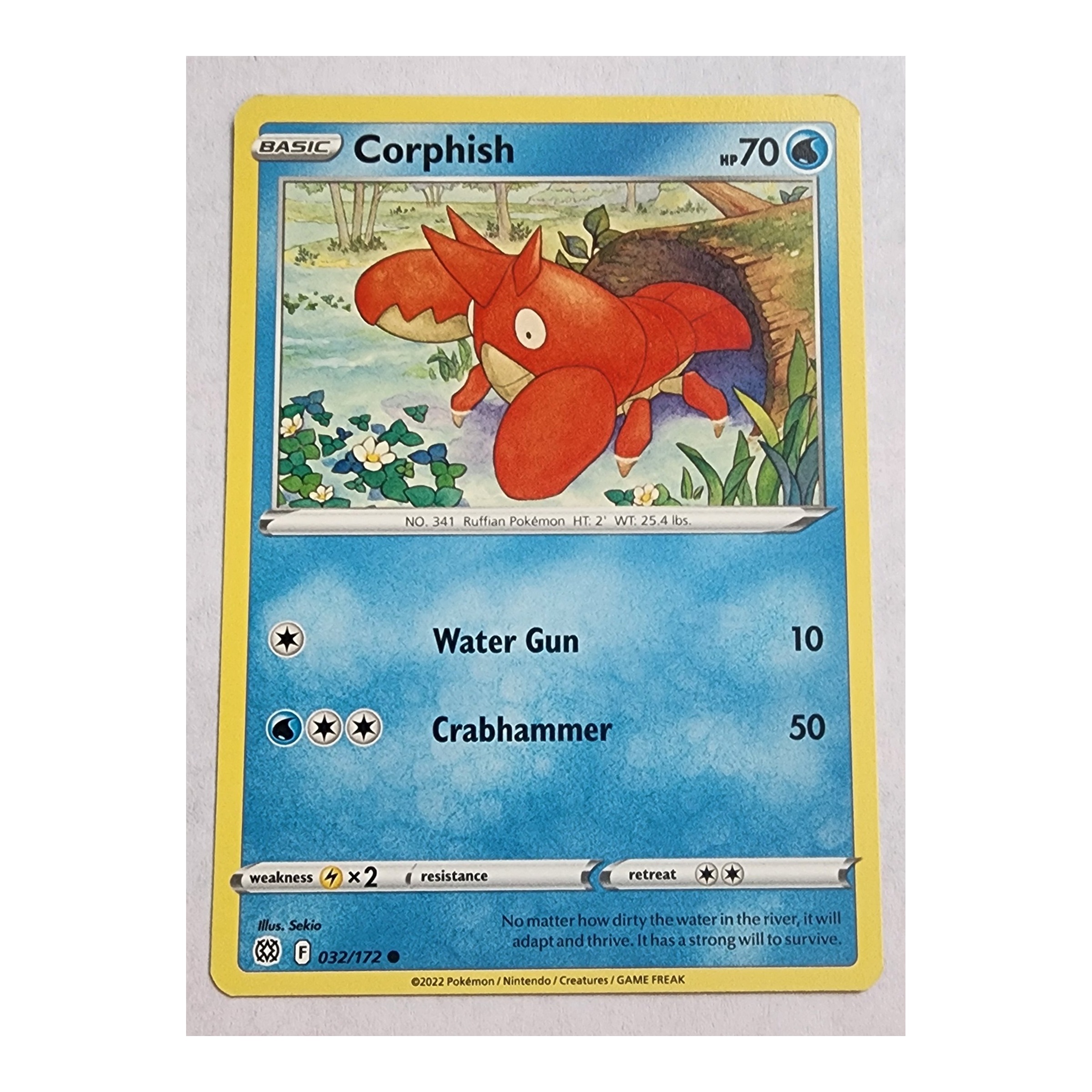 Corphish Common SWSH9: Brilliant Stars 032/172 NM