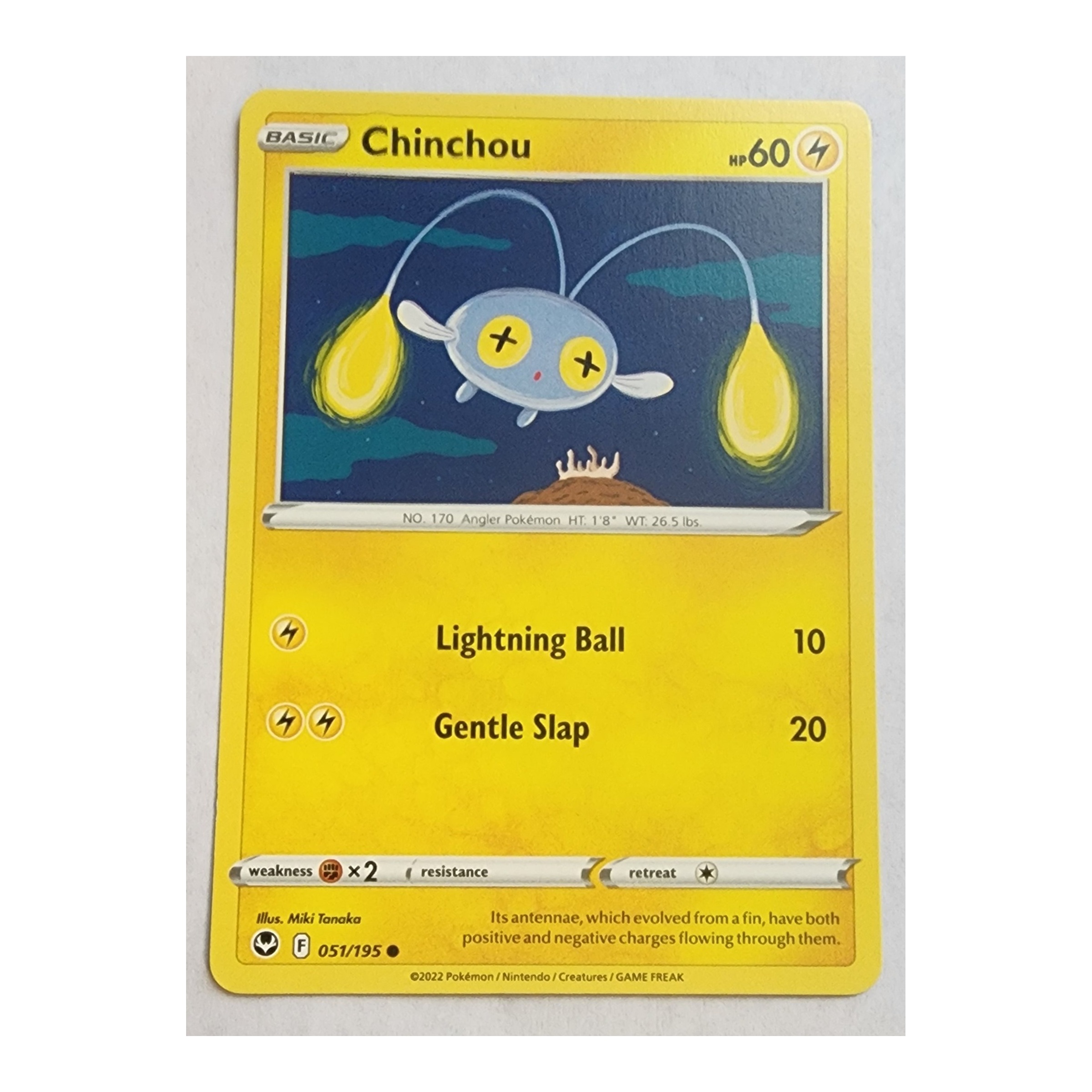 Chinchou Common SWSH12: Silver Tempest 051/195 NM