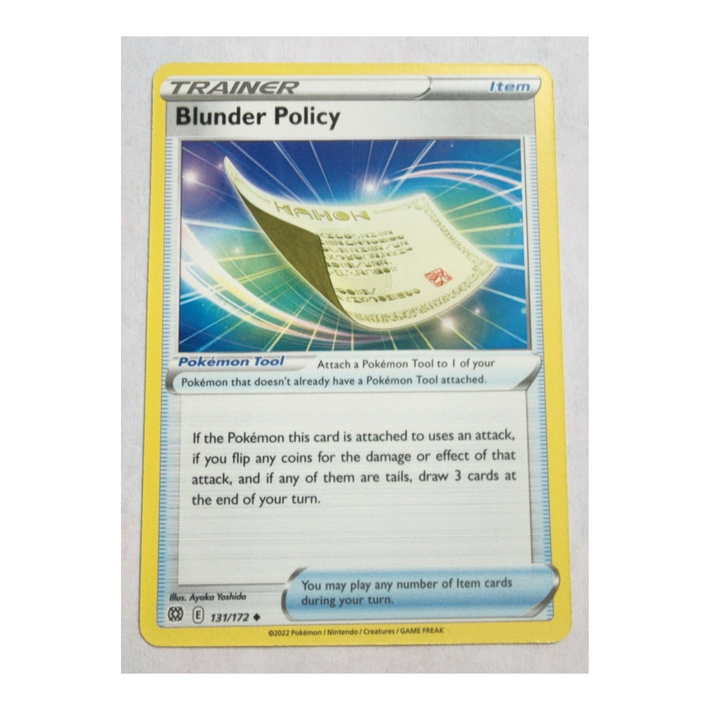 Blunder Policy Uncommon SWSH9: Brilliant Stars 131/172 NM