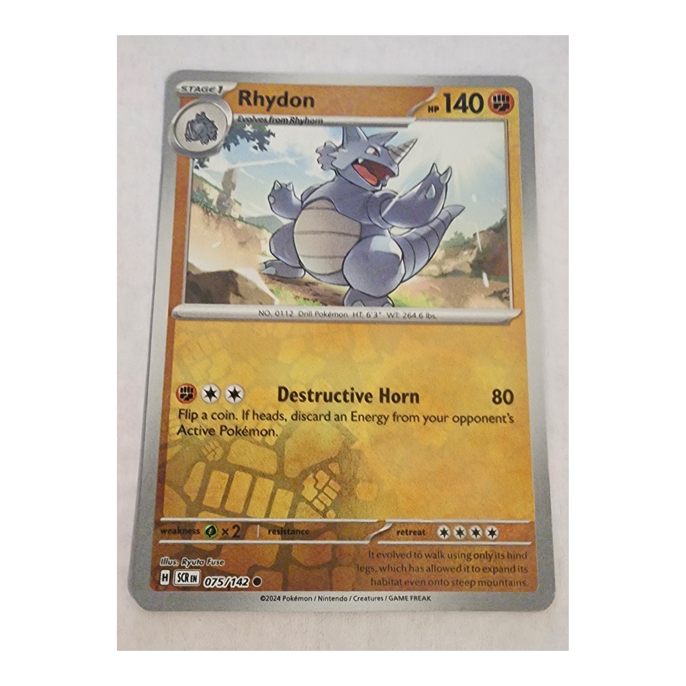 Rhydon Common SV07: Stellar Crown 075/142 NM Reverse Holo