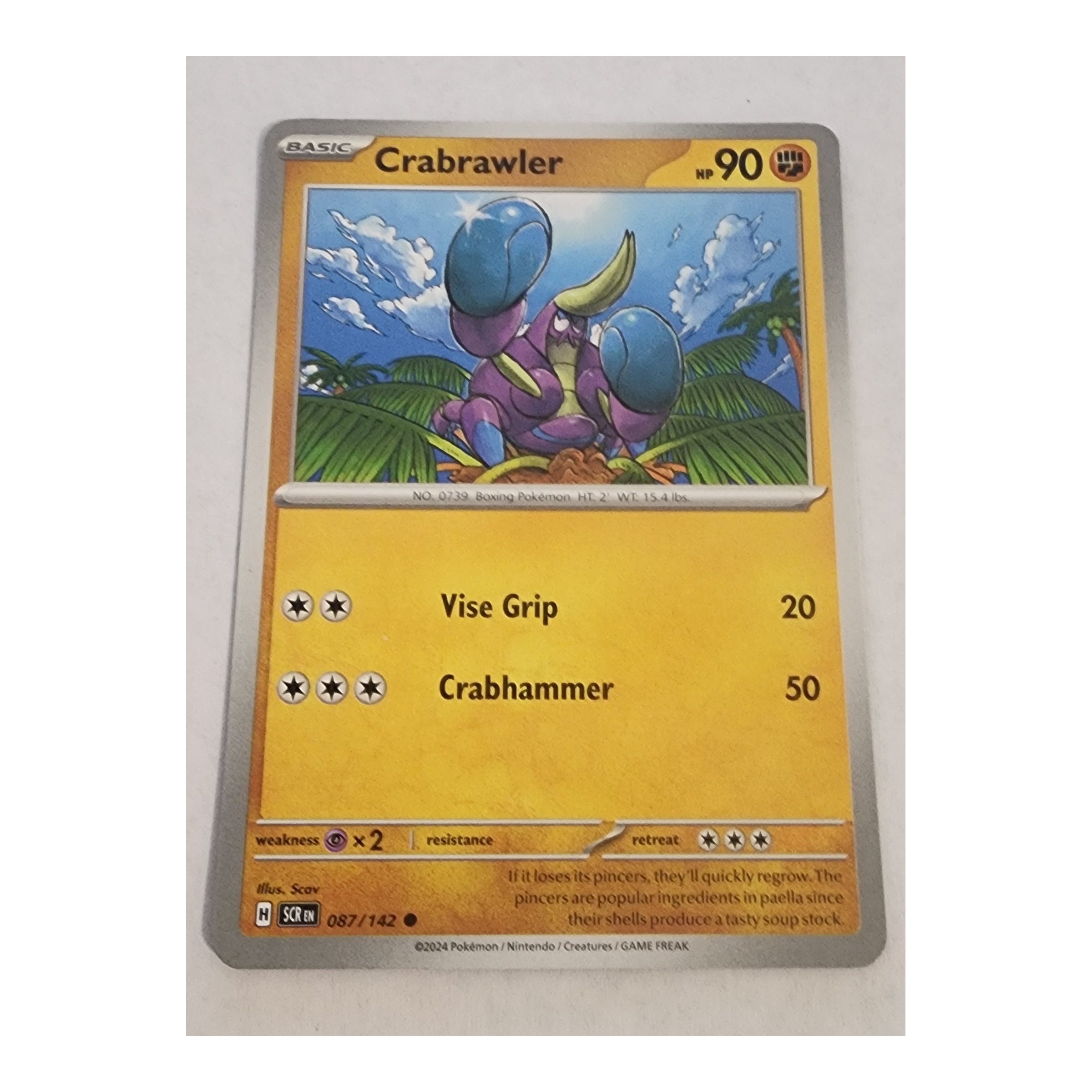 Crabrawler Common SV07: Stellar Crown 087/142 NM