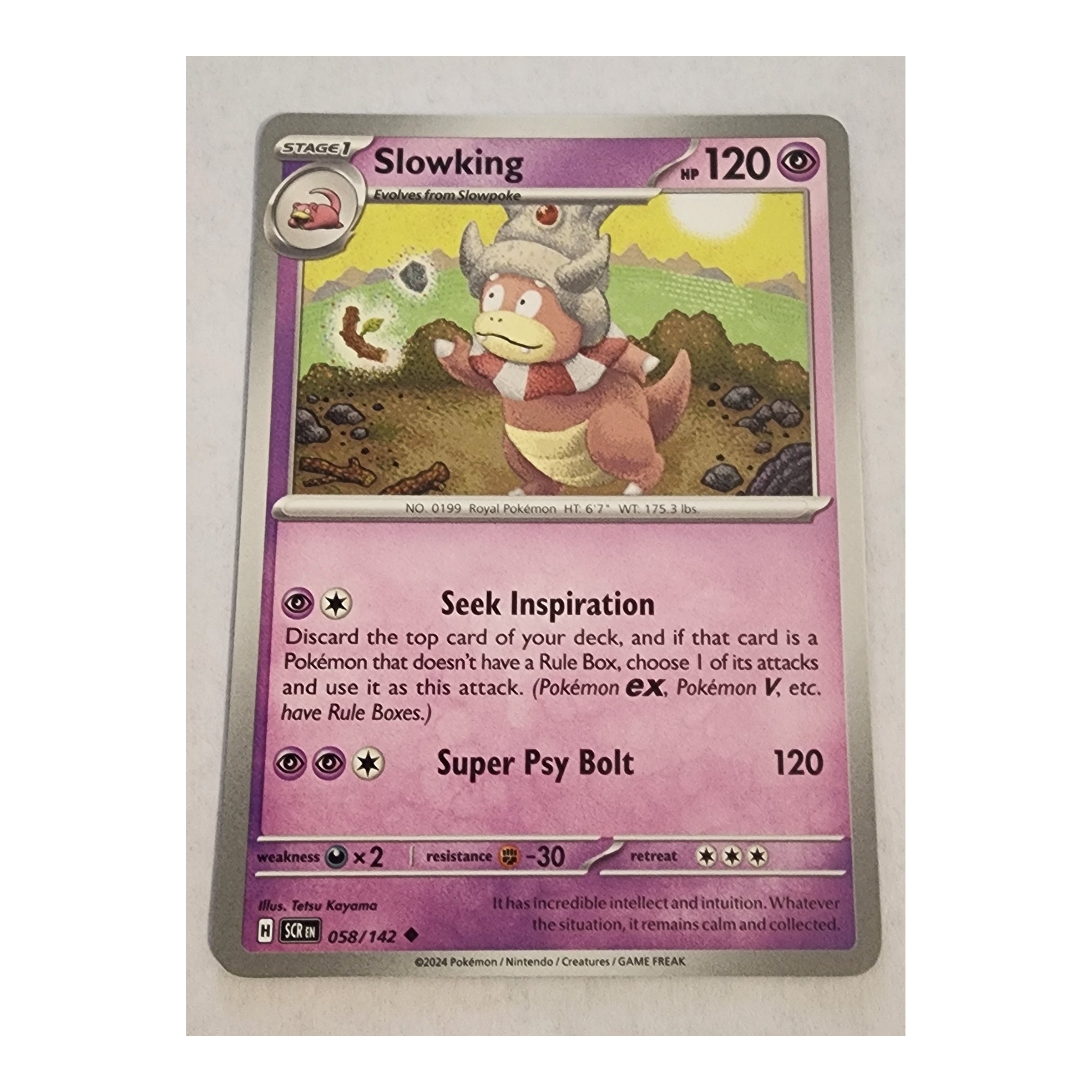 Slowking Uncommon SV07: Stellar Crown 058/142 NM