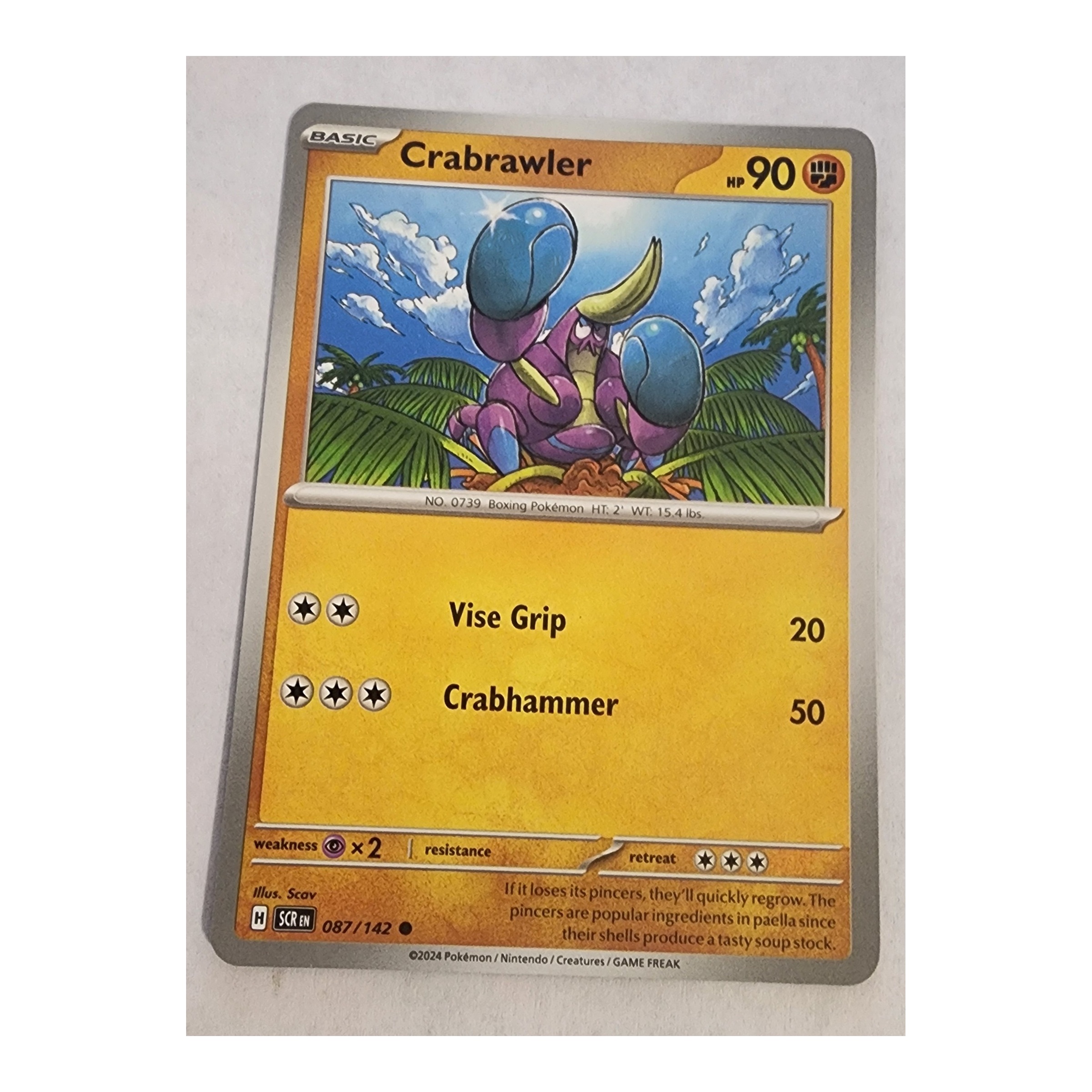 Crabrawler Common SV07: Stellar Crown 087/142 NM
