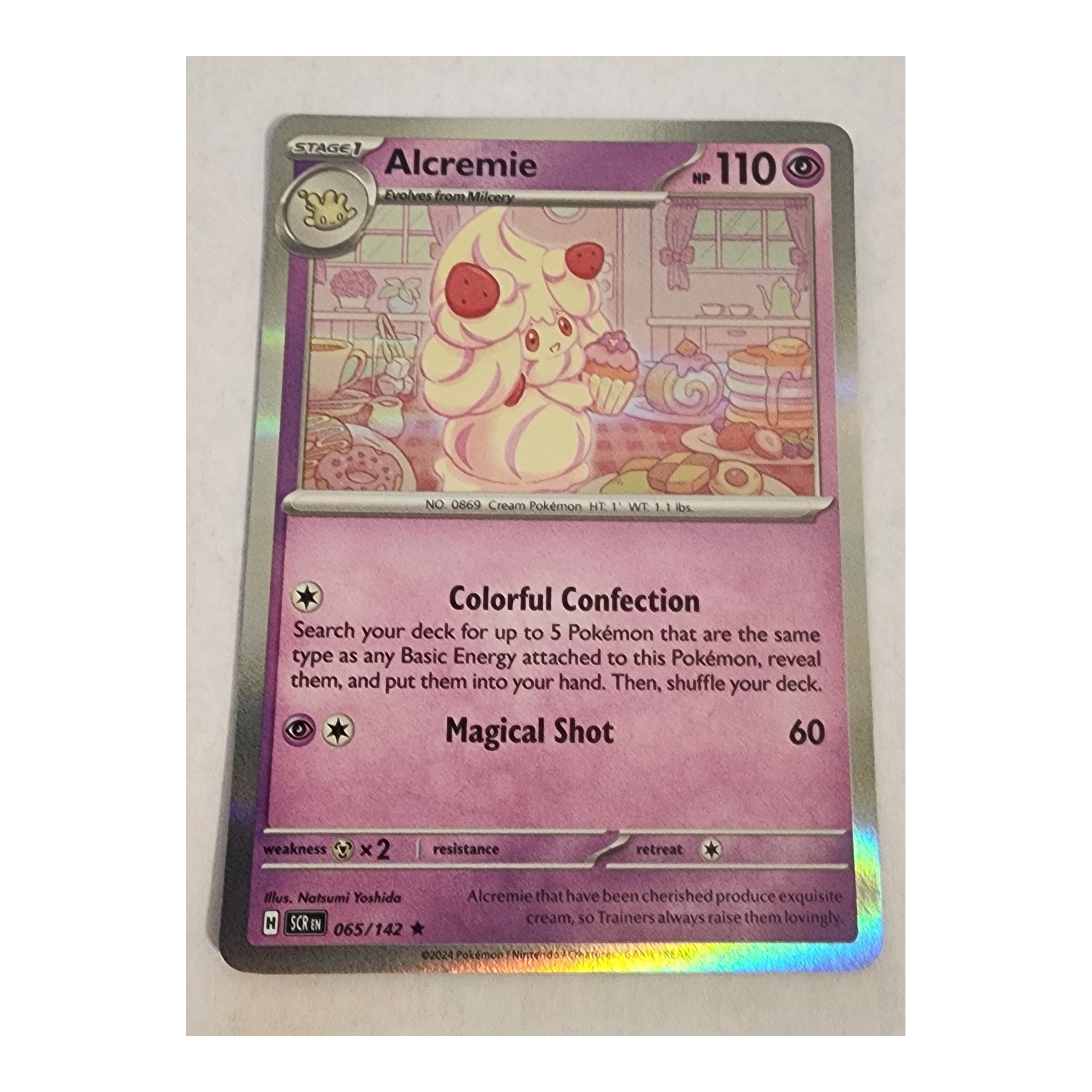 Alcremie Rare SV07: Stellar Crown 065/142 NM Holo