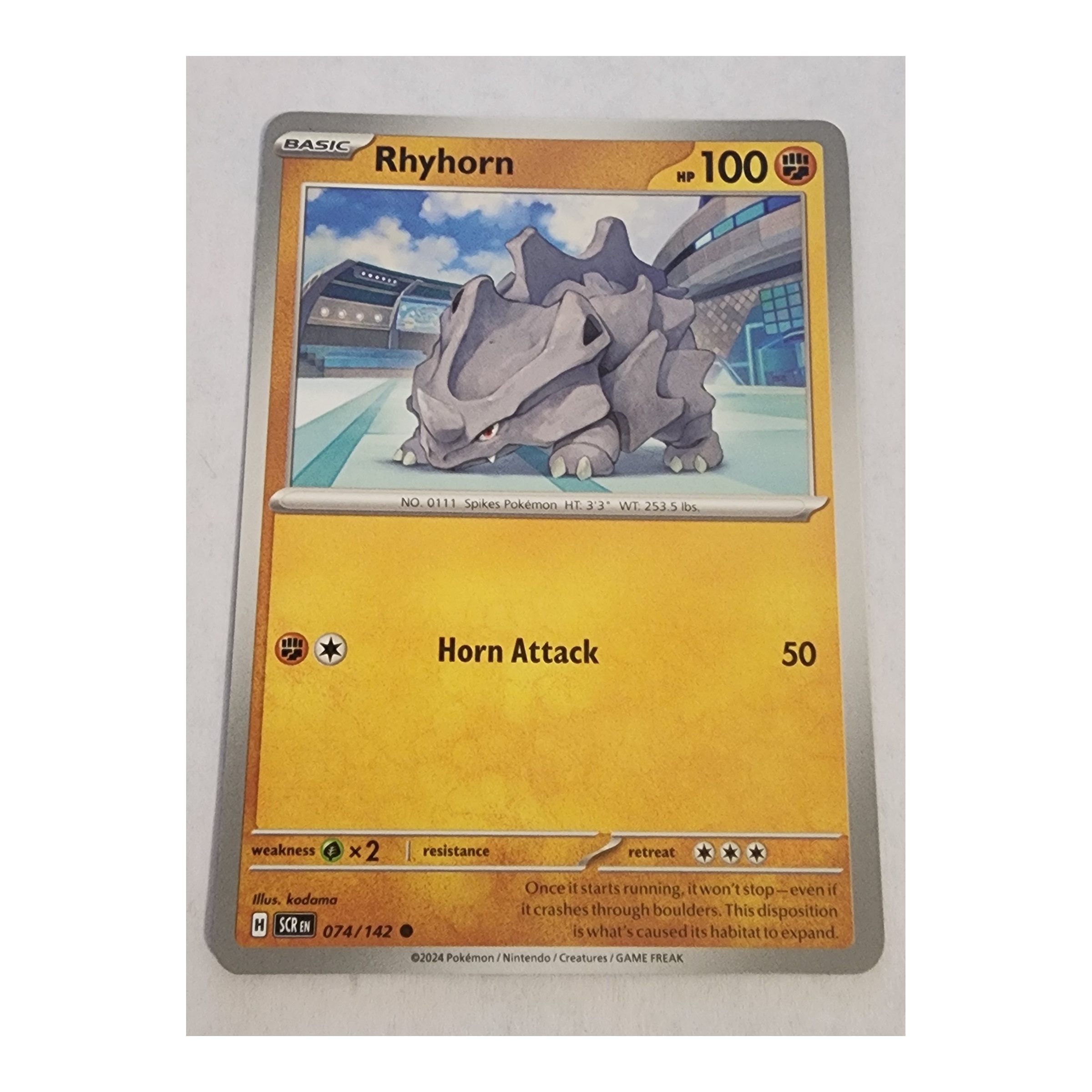 Rhyhorn Common SV07: Stellar Crown 074/142 NM