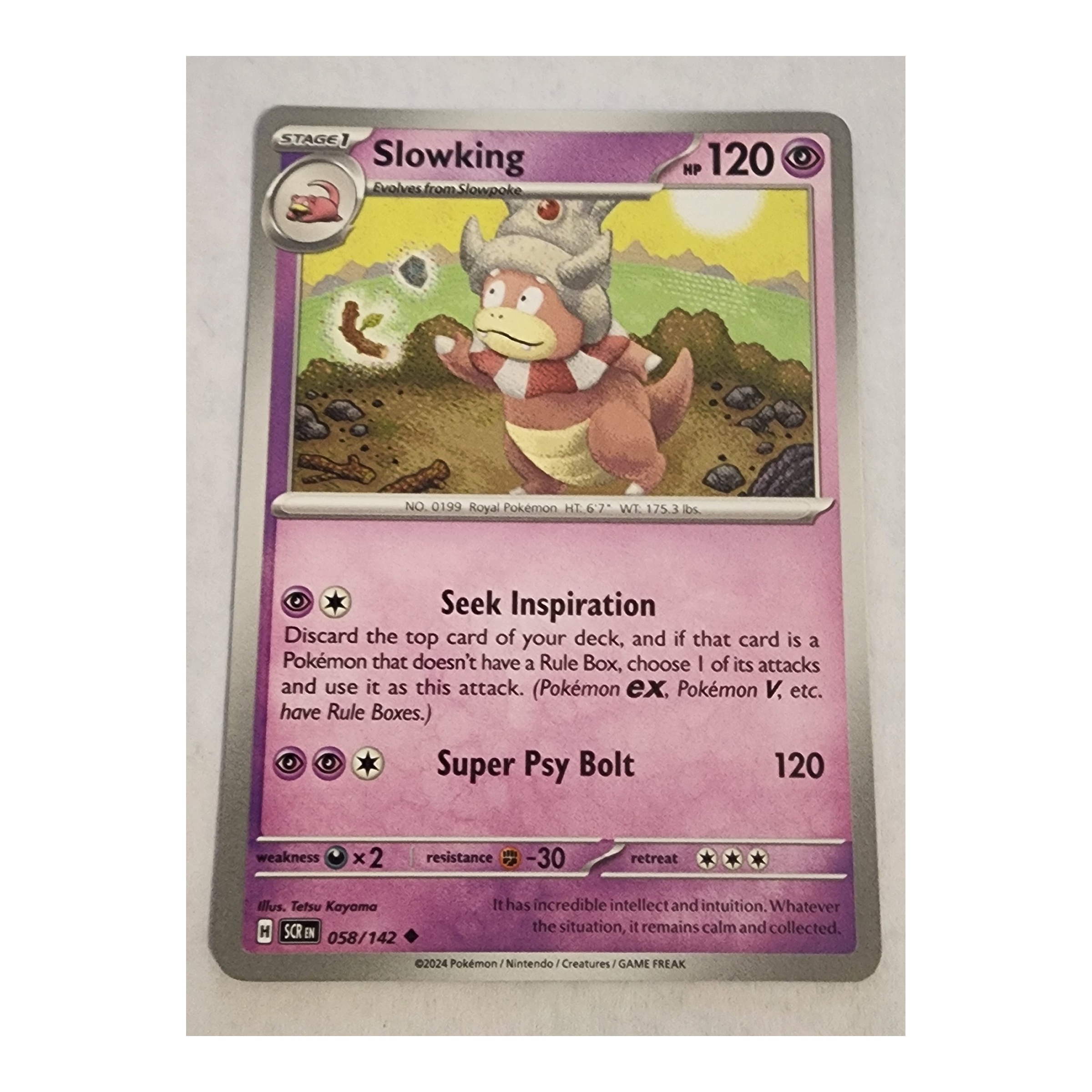 Slowking Uncommon SV07: Stellar Crown 058/142 NM