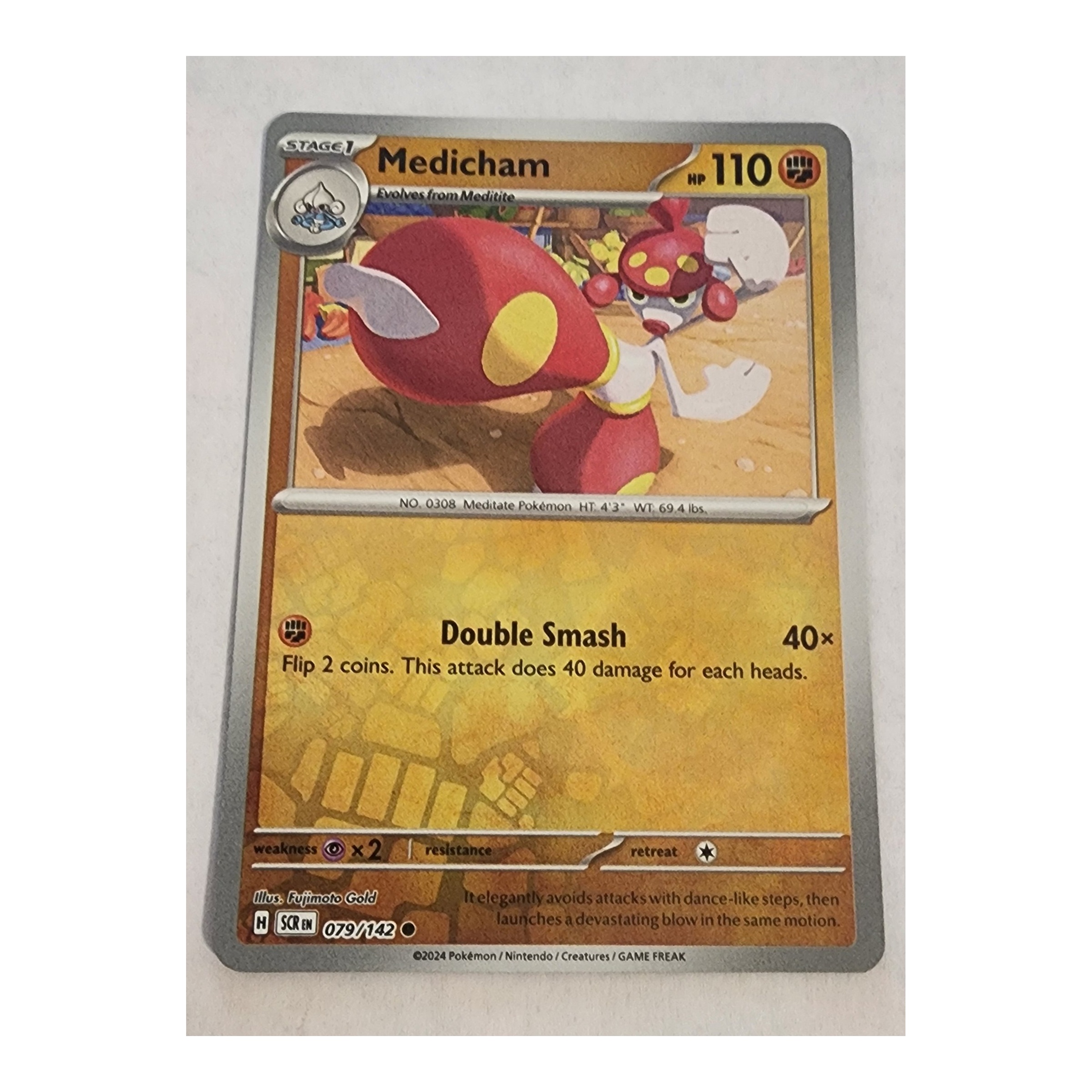 Medicham Common SV07: Stellar Crown 079/142 NM Reverse Holo