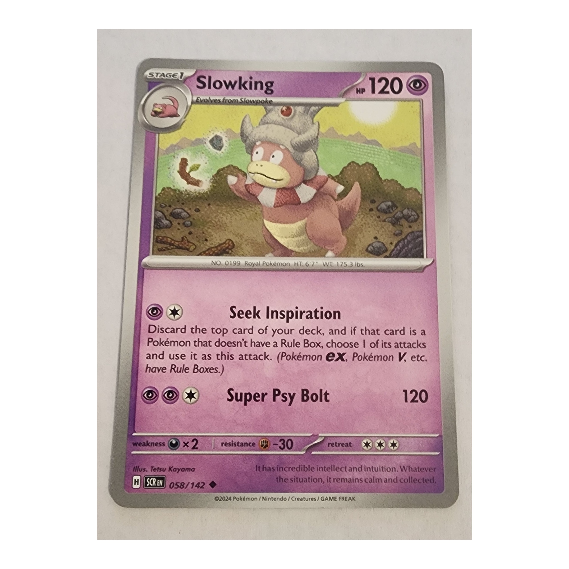 Slowking Uncommon SV07: Stellar Crown 058/142 NM