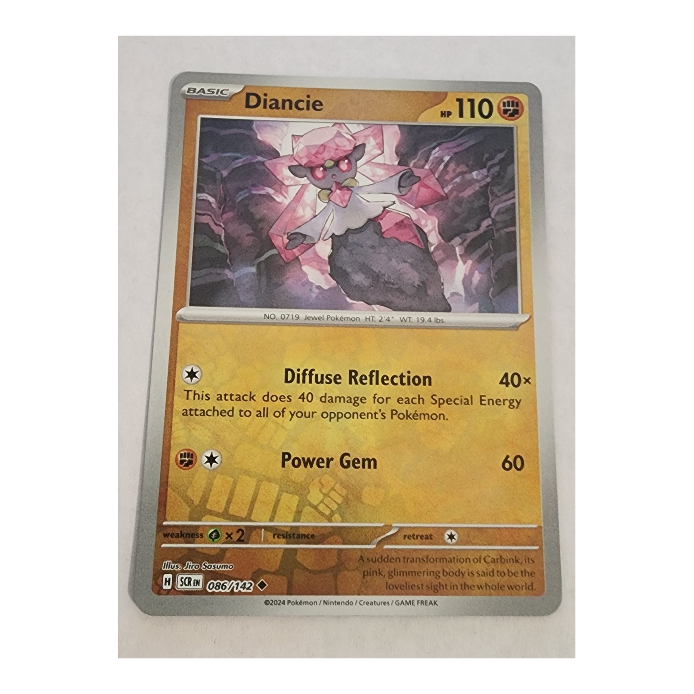 Diancie Uncommon SV07: Stellar Crown 086/142 NM Reverse Holo