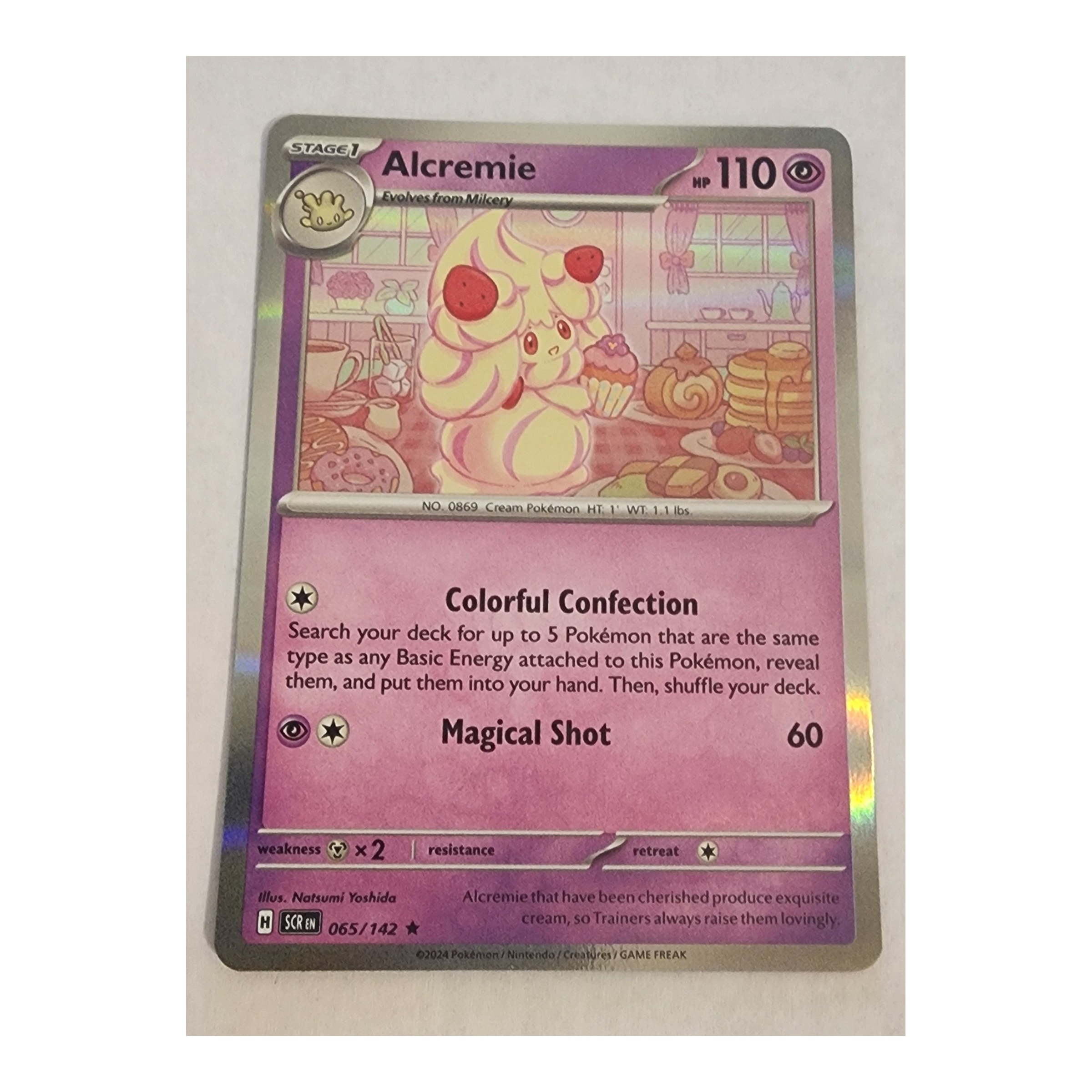 Alcremie Rare SV07: Stellar Crown 065/142 NM Holo