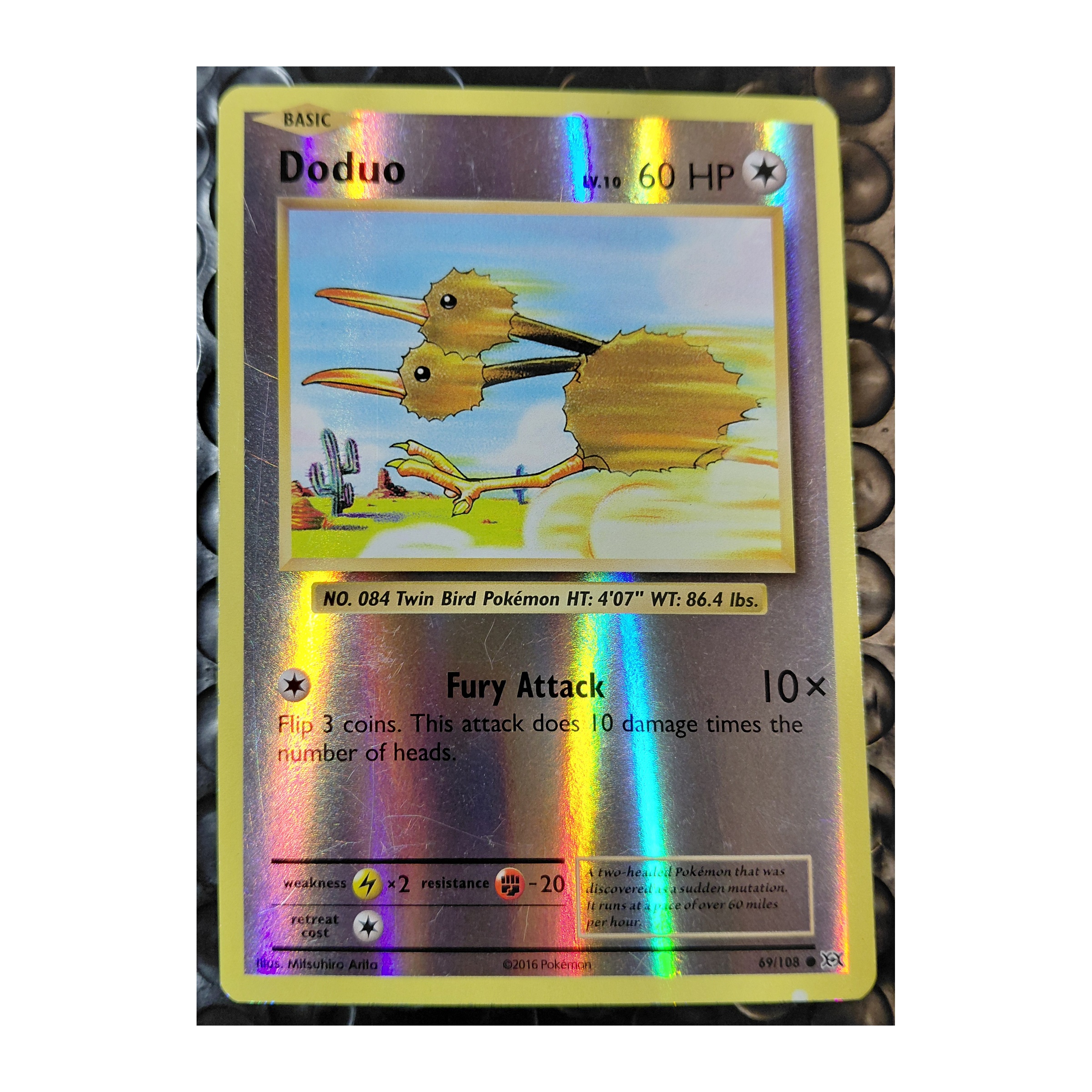 Doduo Common XY12: Evolutions 69/108 MP Reverse Holo