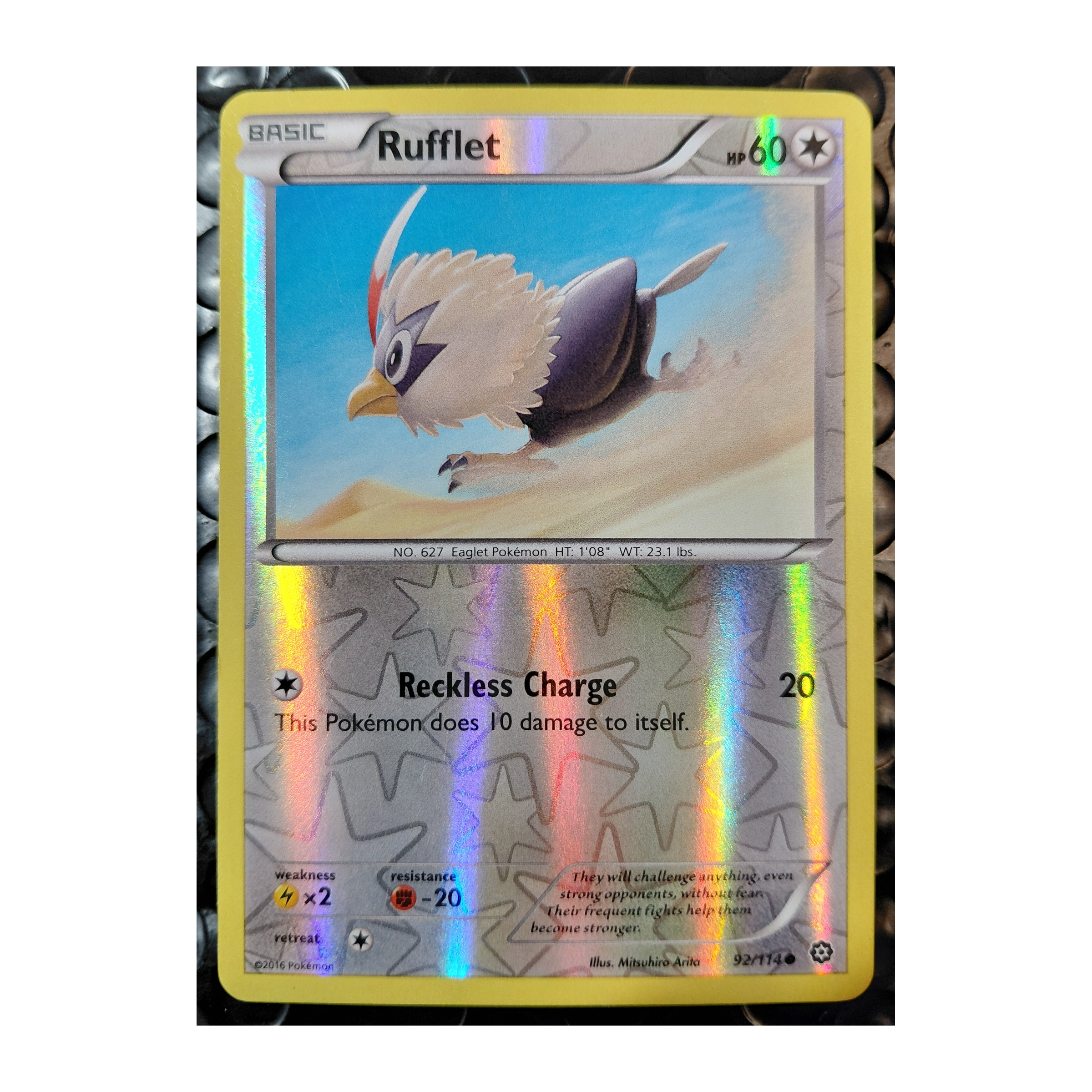 Rufflet Common XY11: Steam Siege 92/114 MP Reverse Holo