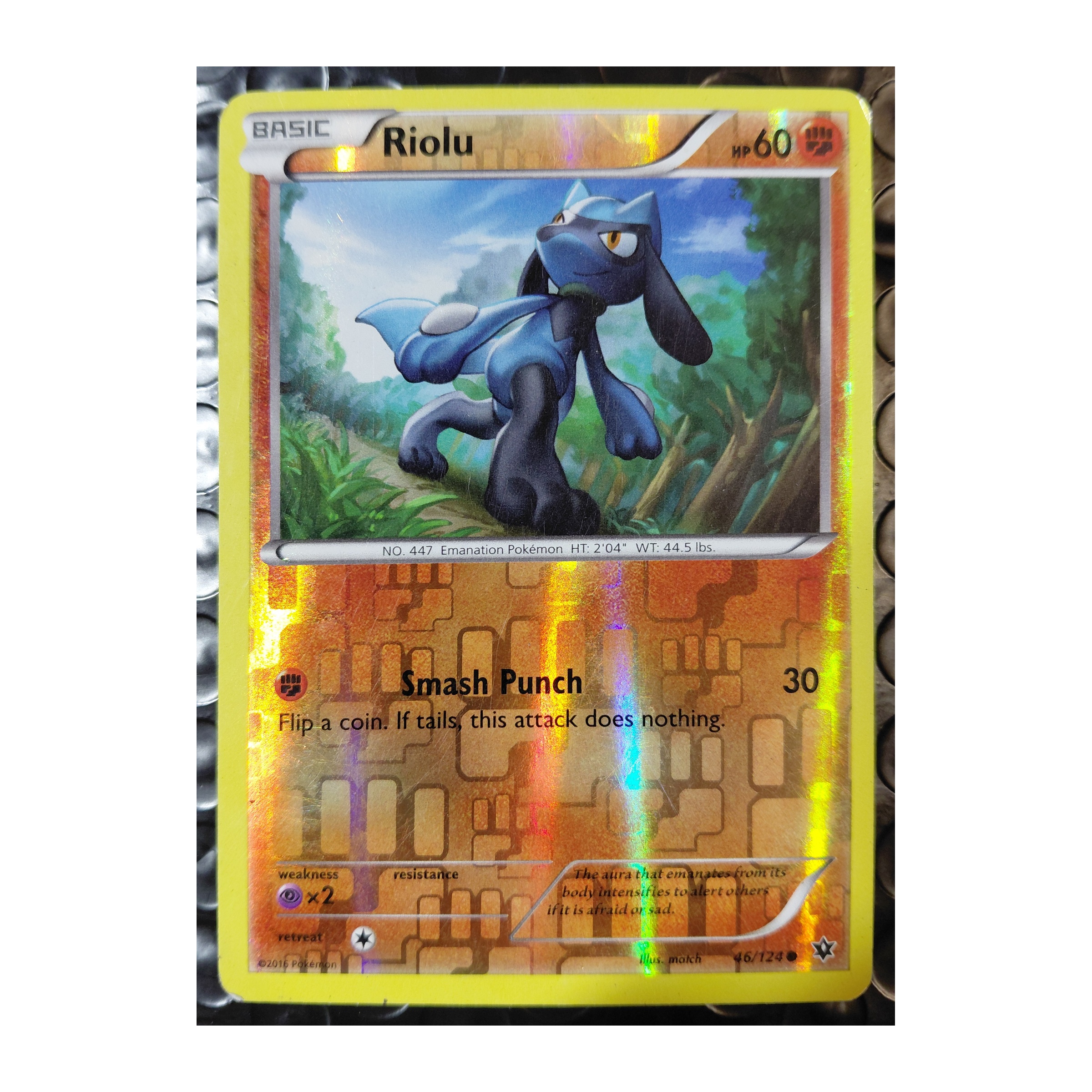 Riolu Common XY10: Fates Collide 46/124 MP Reverse Holo