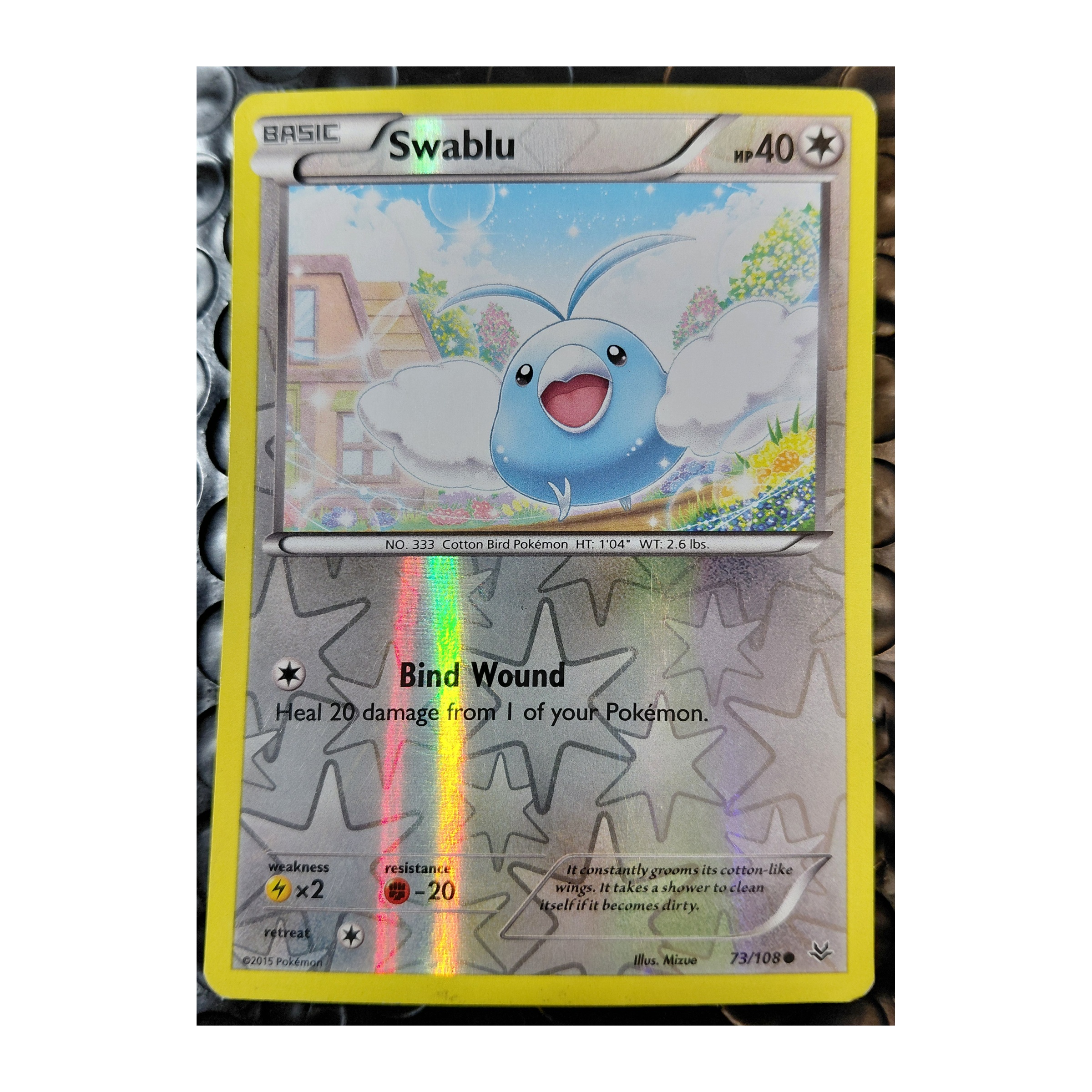 Swablu Common XY6: Roaring Skies 73/108 MP Reverse Holo