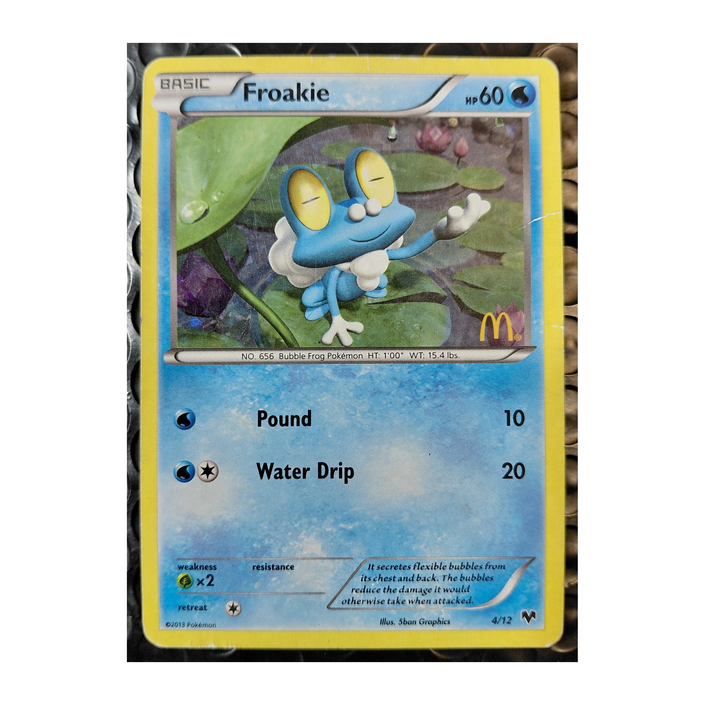 Froakie None 2014XY: McDonald's Collection 2014 4/012 MP Holo