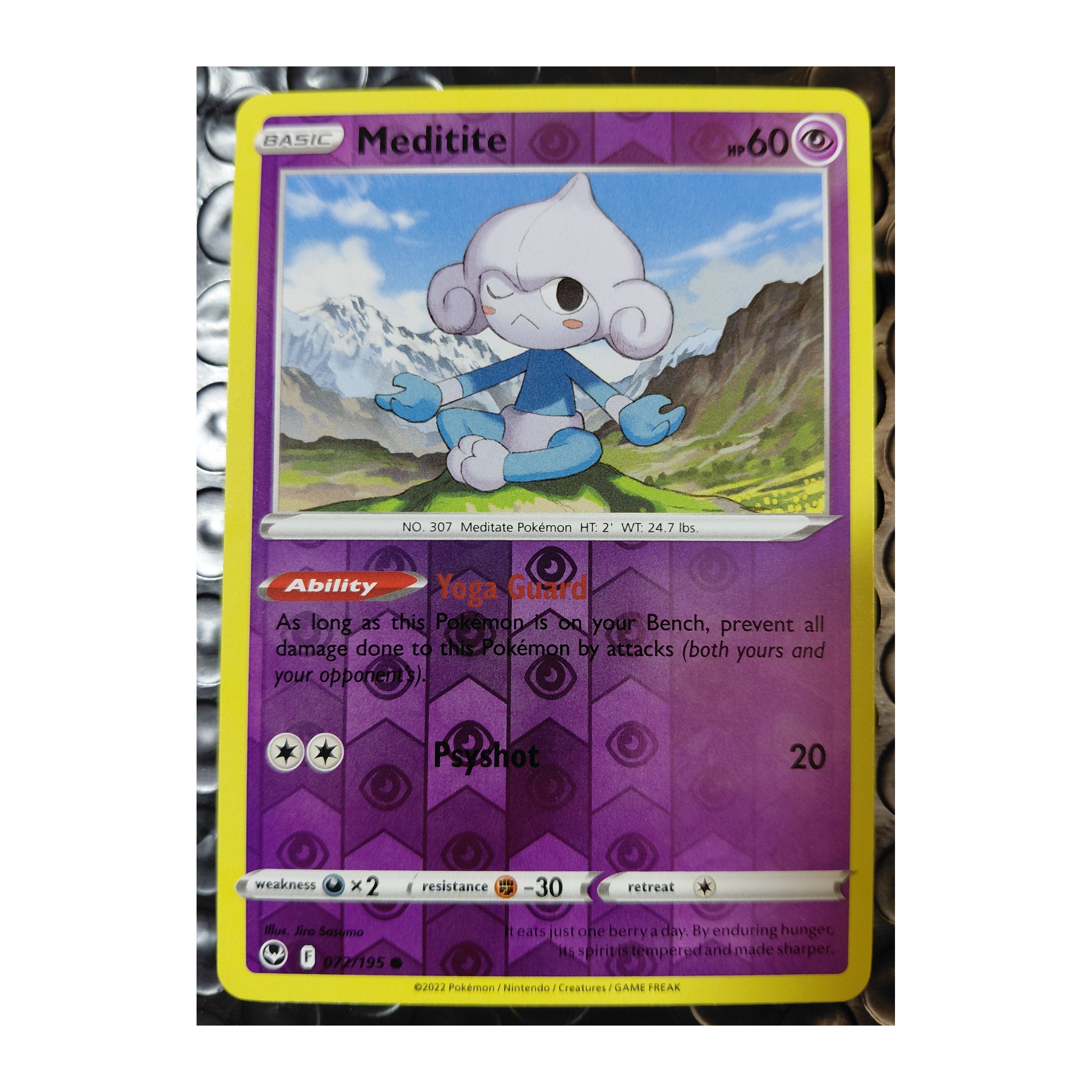 Meditite Common SWSH12: Silver Tempest 072/195 MP Reverse Holo