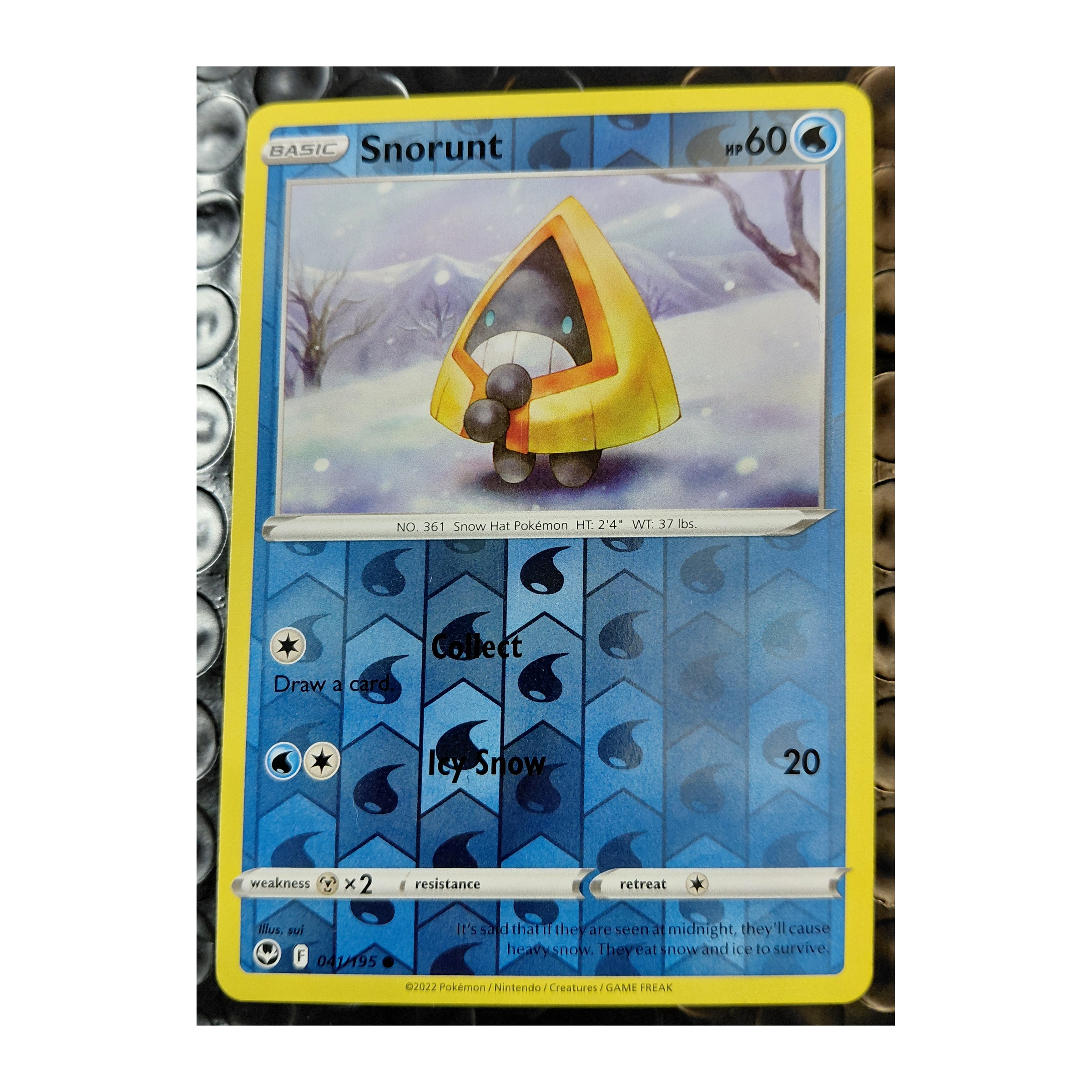 Snorunt Common SWSH12: Silver Tempest 041/195 MP Reverse Holo