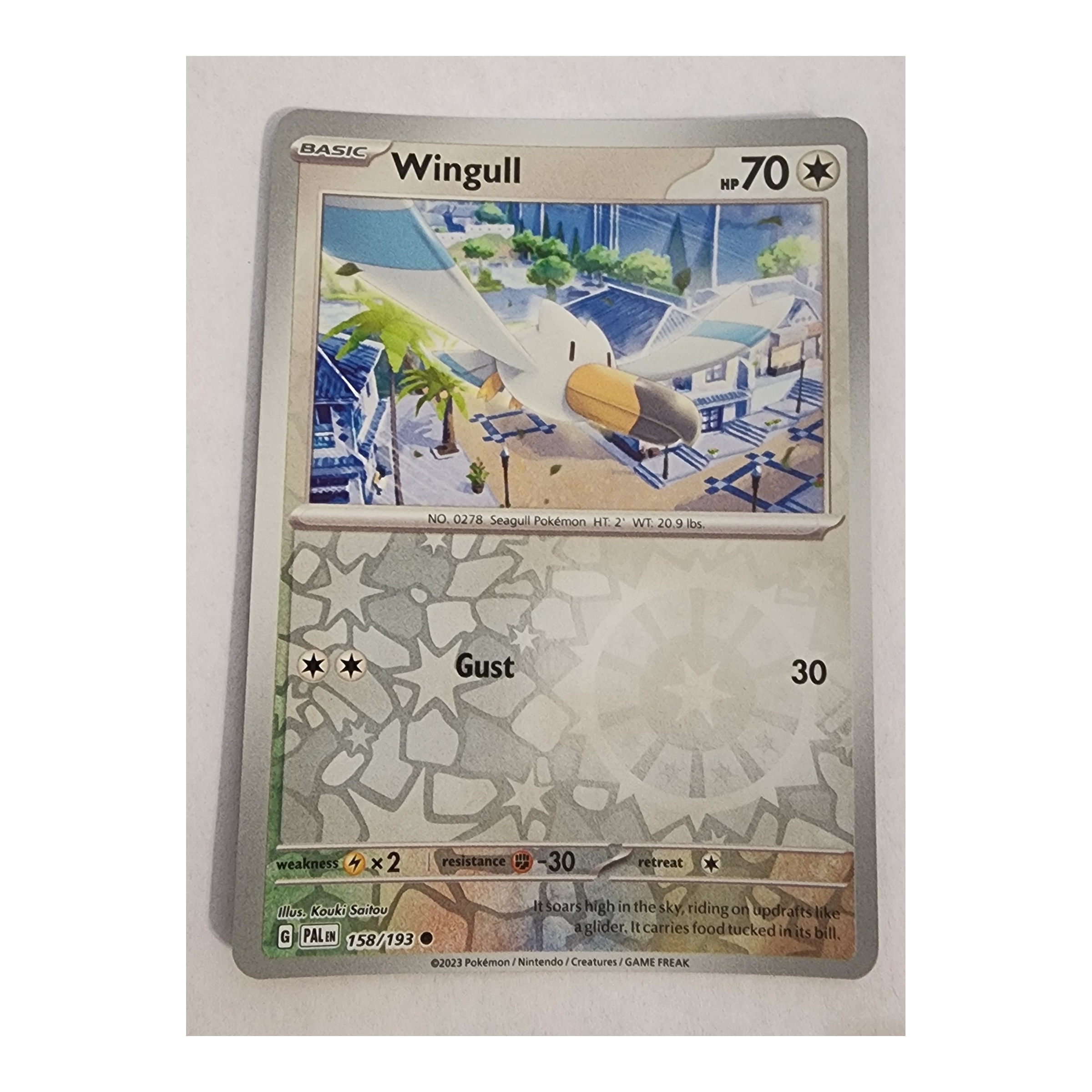 Wingull Common SV02: Paldea Evolved 158/193 NM Reverse Holo