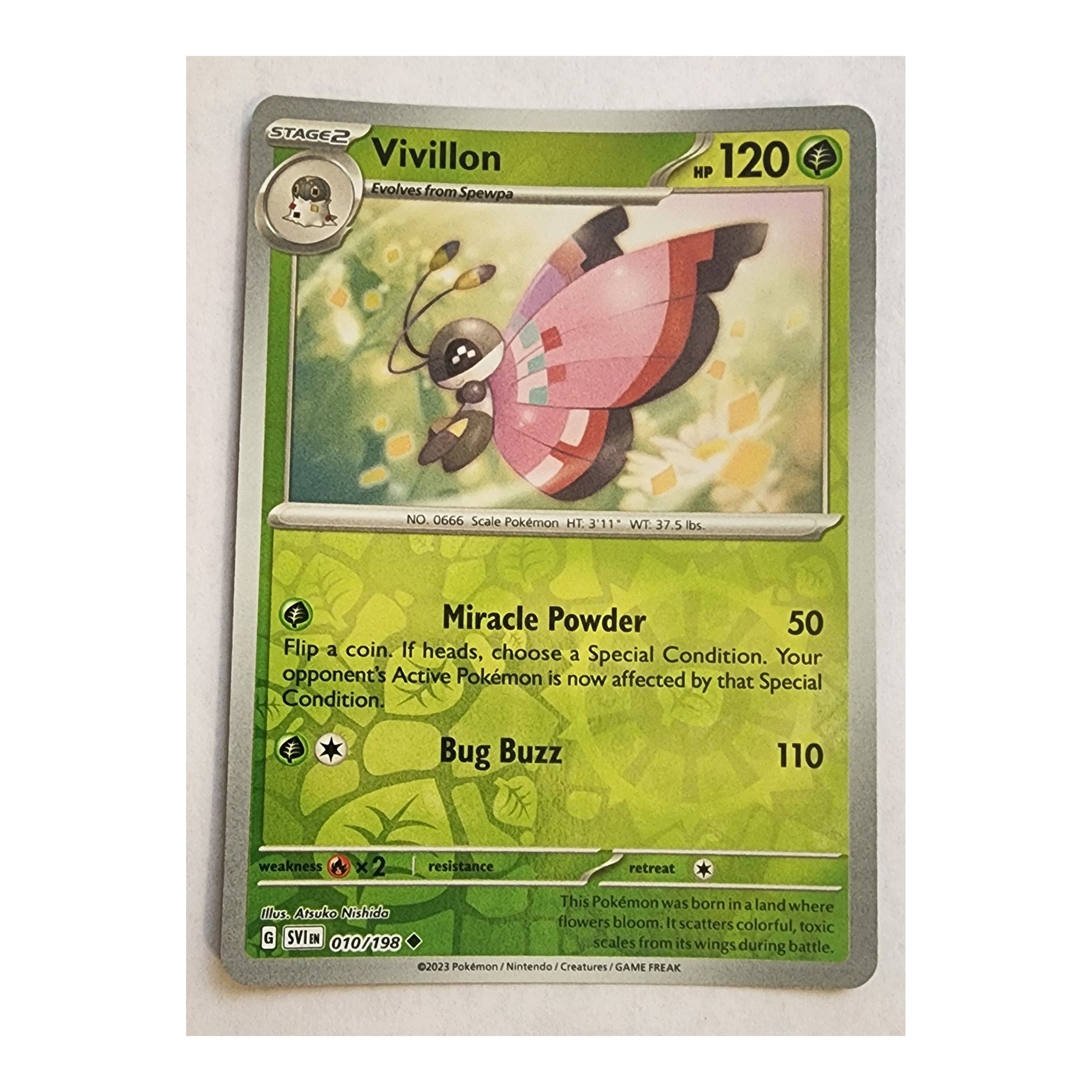 Vivillon Uncommon SV01: Scarlet & Violet 010/198 NM Reverse Holo