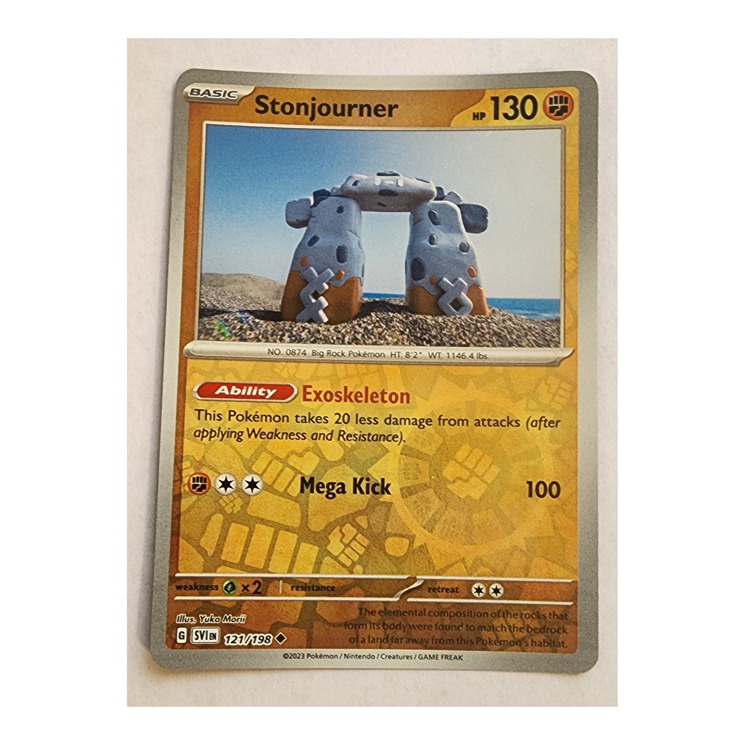 Stonjourner Uncommon SV01: Scarlet & Violet 121/198 NM Reverse Holo
