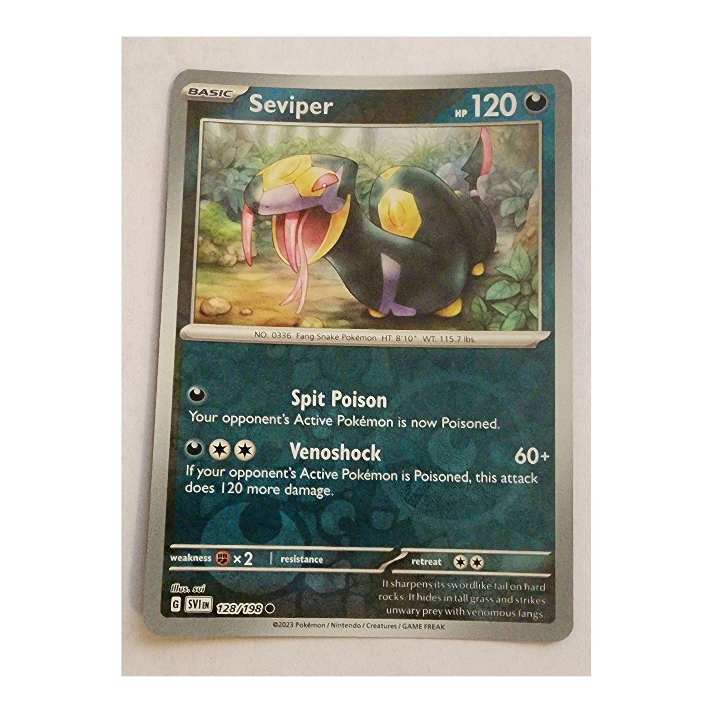 Seviper Common SV01: Scarlet & Violet 128/198 NM Reverse Holo