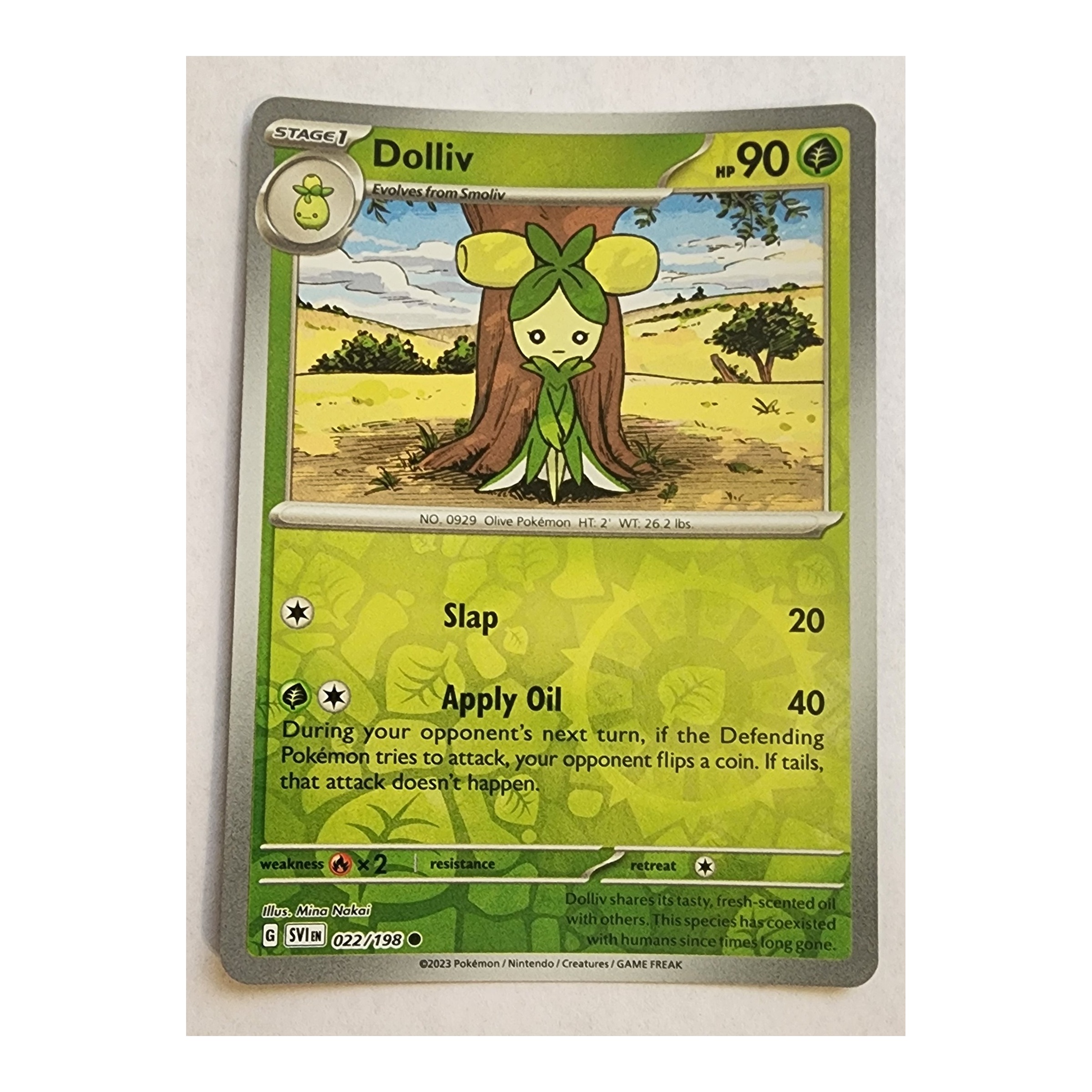 Dolliv Common SV01: Scarlet & Violet 022/198 NM Reverse Holo
