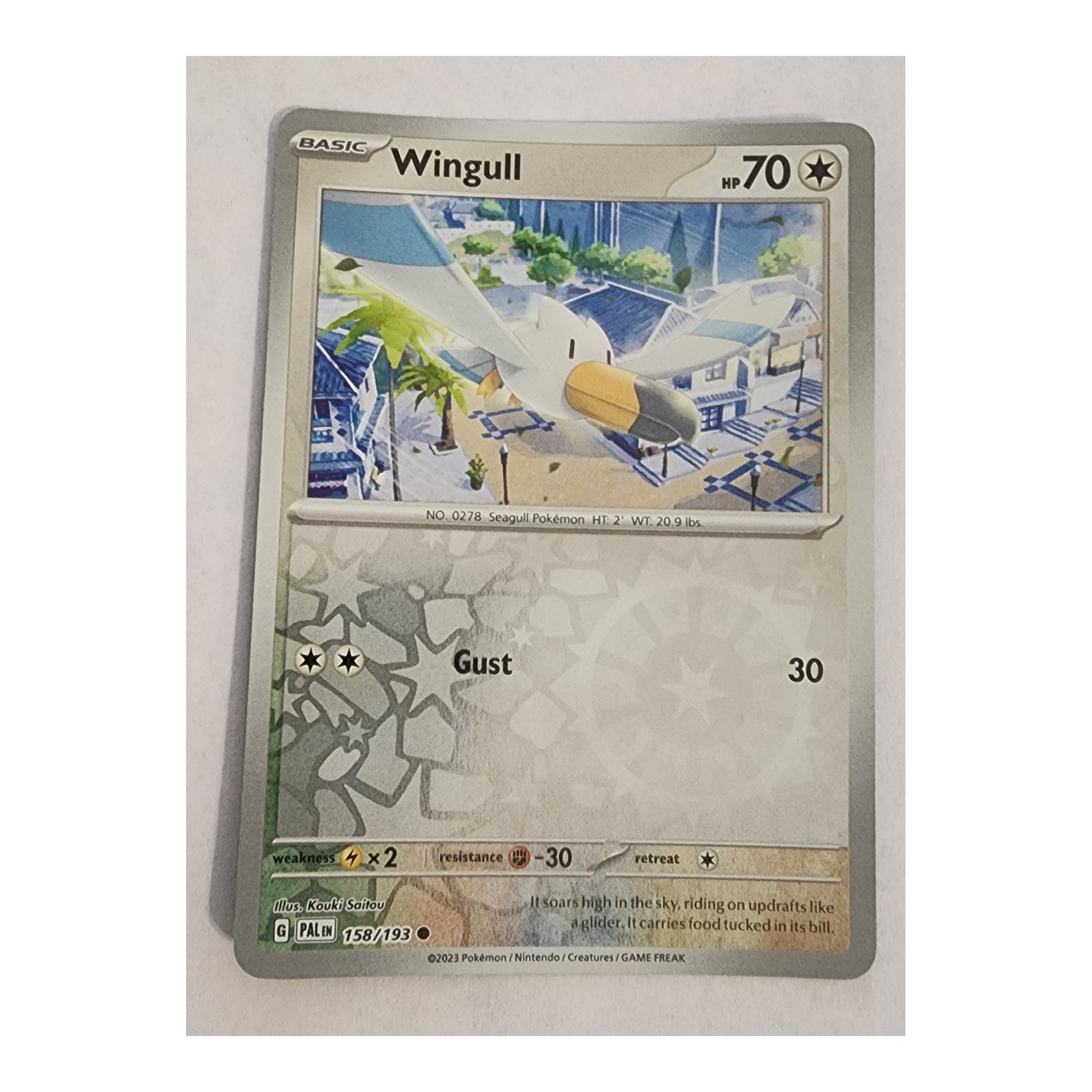 Wingull Common SV02: Paldea Evolved 158/193 NM Reverse Holo