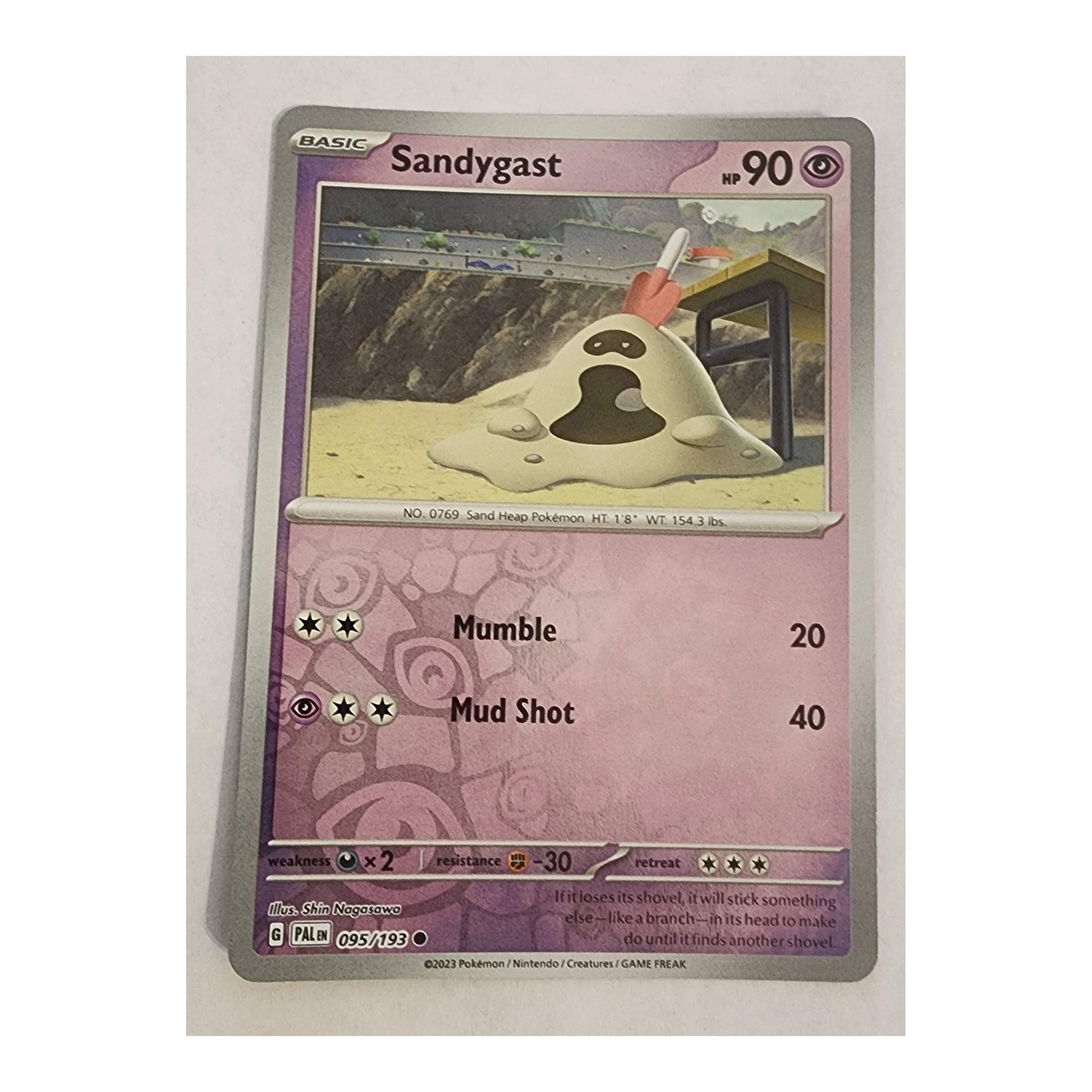 Sandygast Common SV02: Paldea Evolved 095/193 NM Reverse Holo