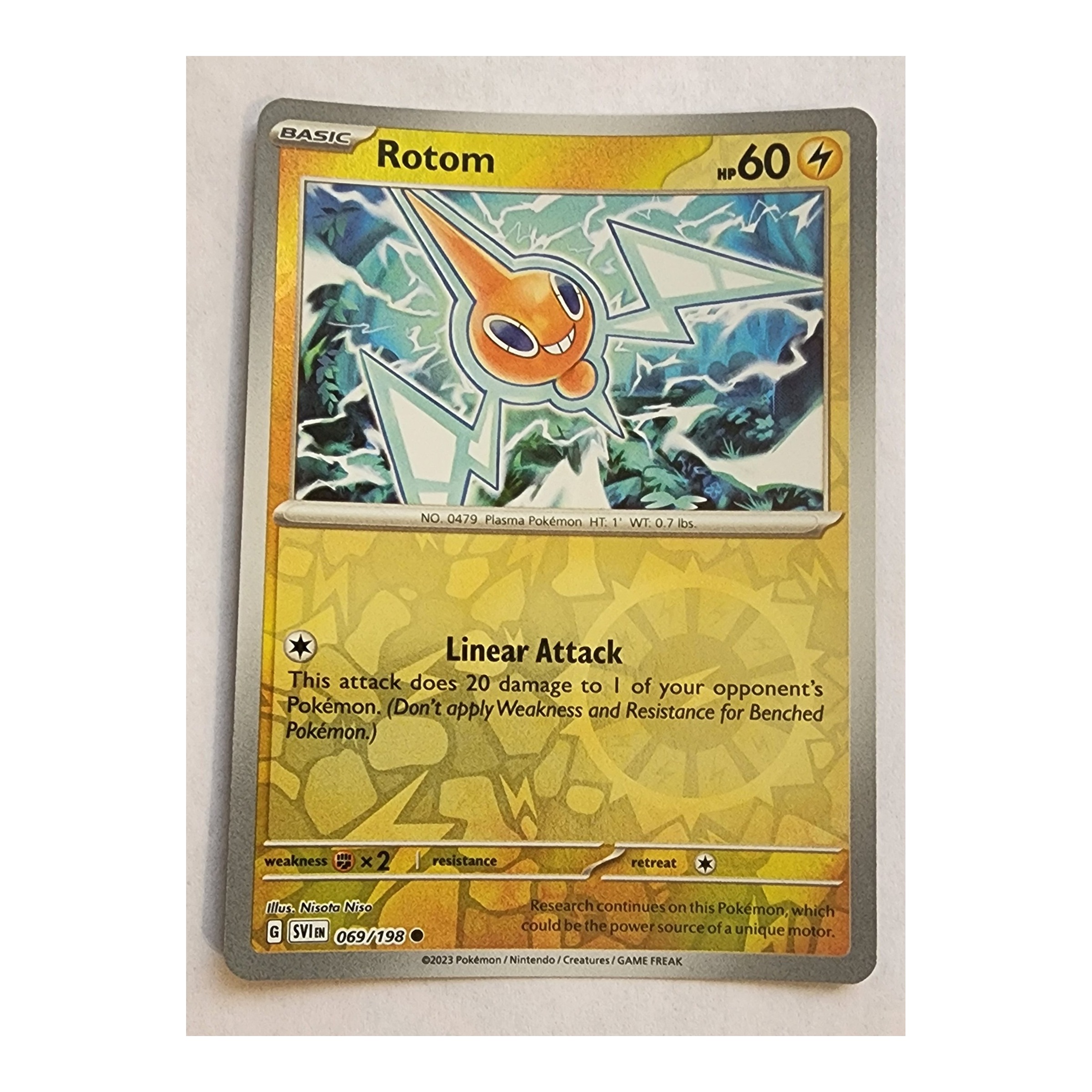 Rotom Common SV01: Scarlet & Violet 069/198 NM Reverse Holo