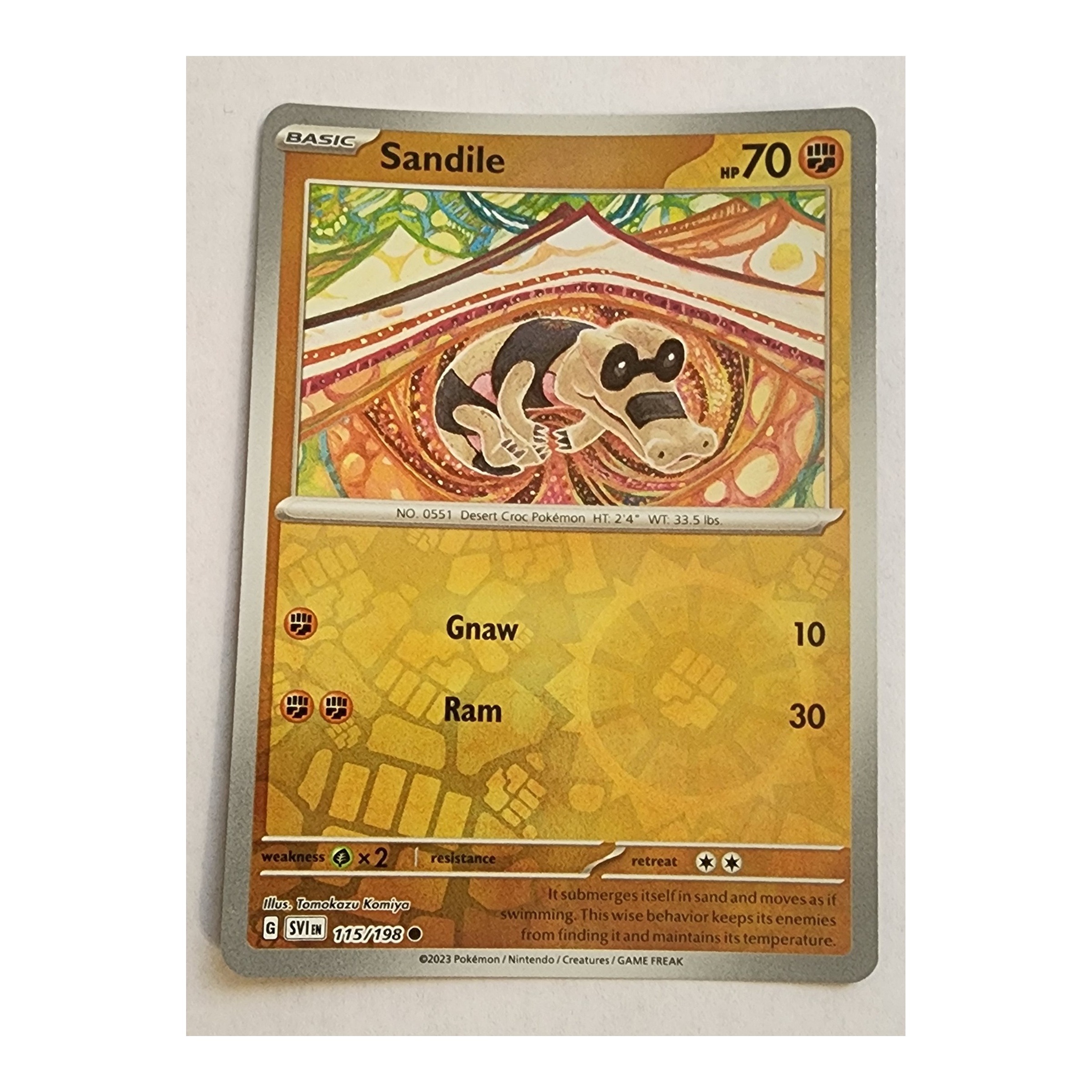 Sandile Common SV01: Scarlet & Violet 115/198 NM Reverse Holo