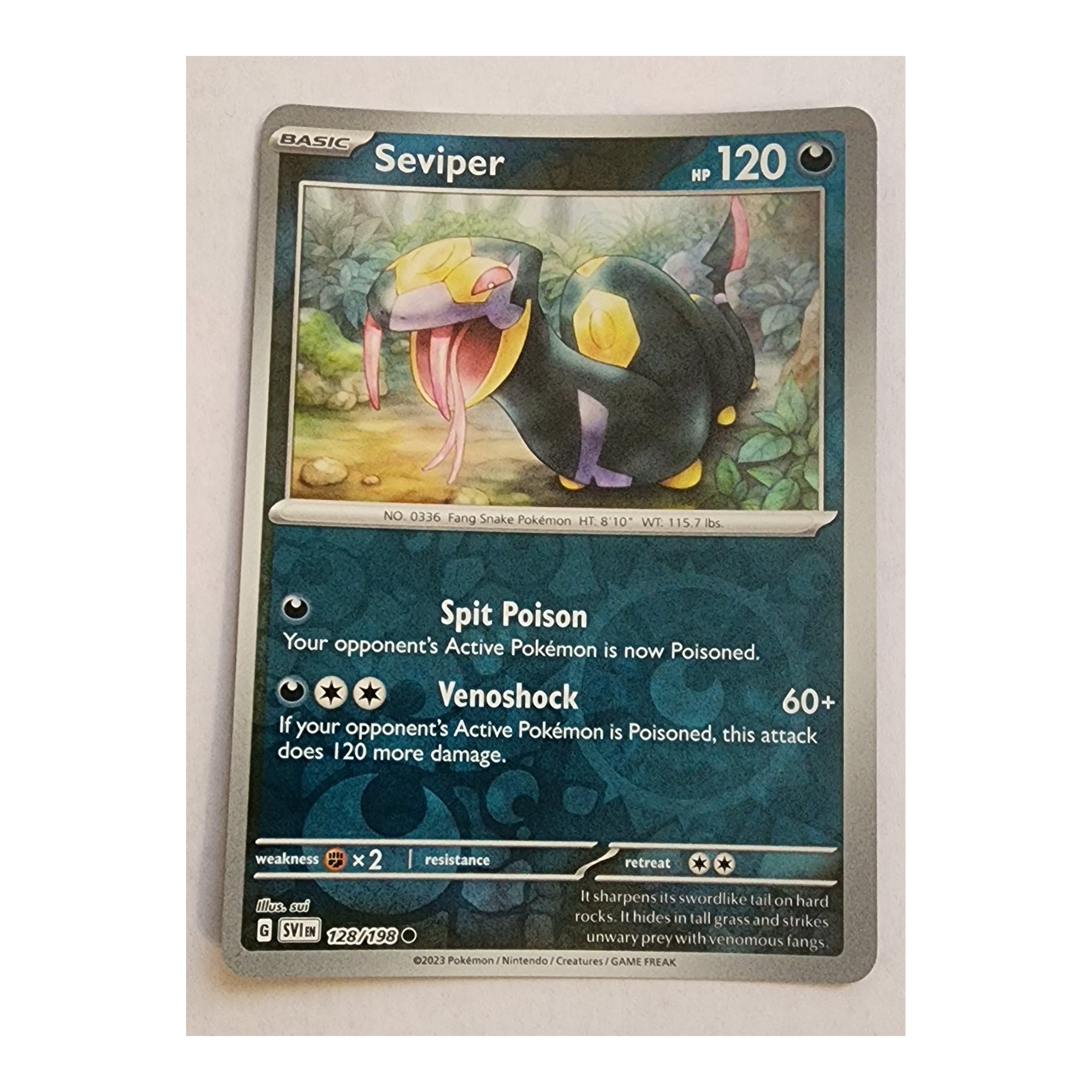 Seviper Common SV01: Scarlet & Violet 128/198 NM Reverse Holo