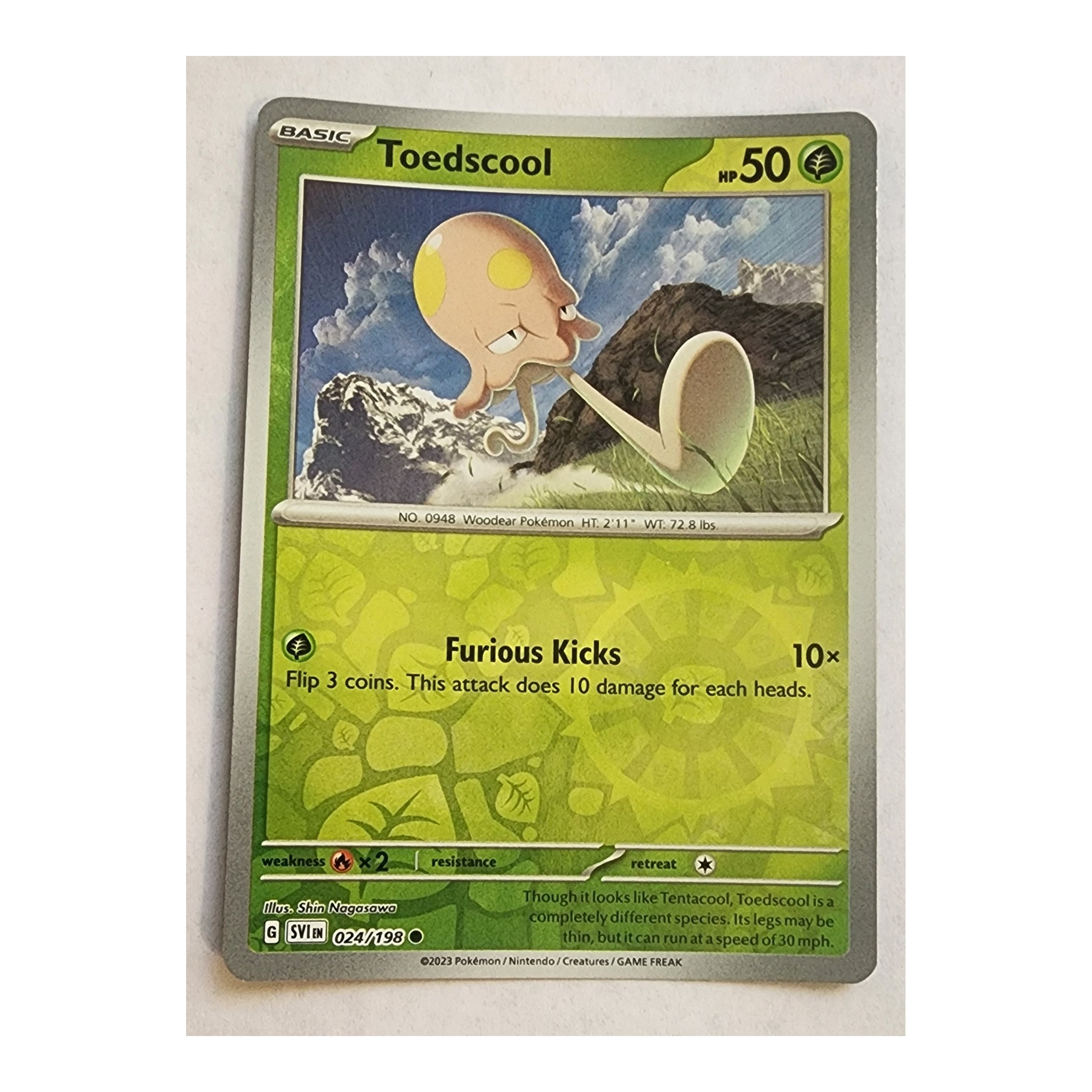 Toedscool Common SV01: Scarlet & Violet 024/198 NM Reverse Holo